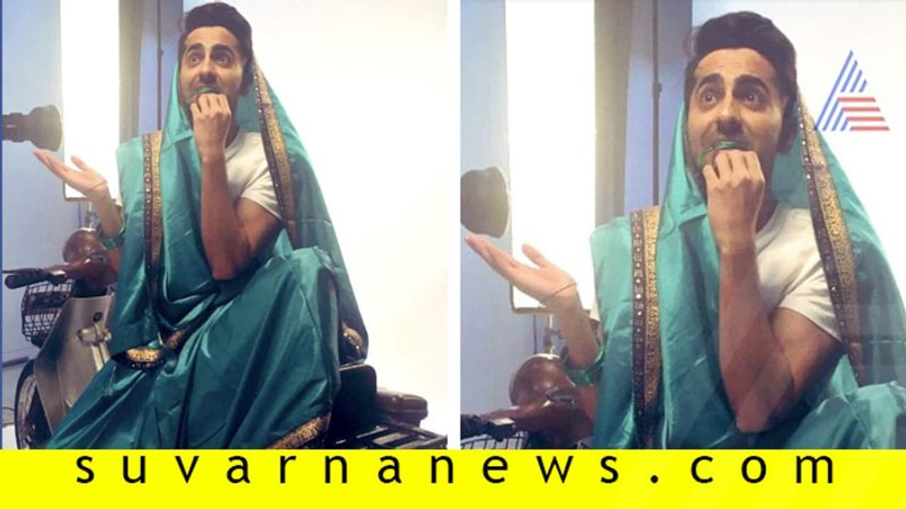 #SareeTwitter,ಸೀರೆ ತೊಟ್ಟ ನಟನ ಫೋಟೋ ವೈರಲ್!