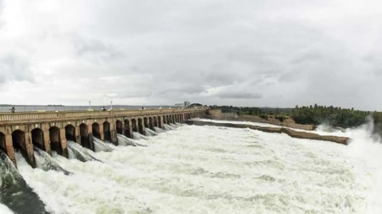 KRS dam: Water level touches 100 feet mark thanks to heavy rains in Kodagu
