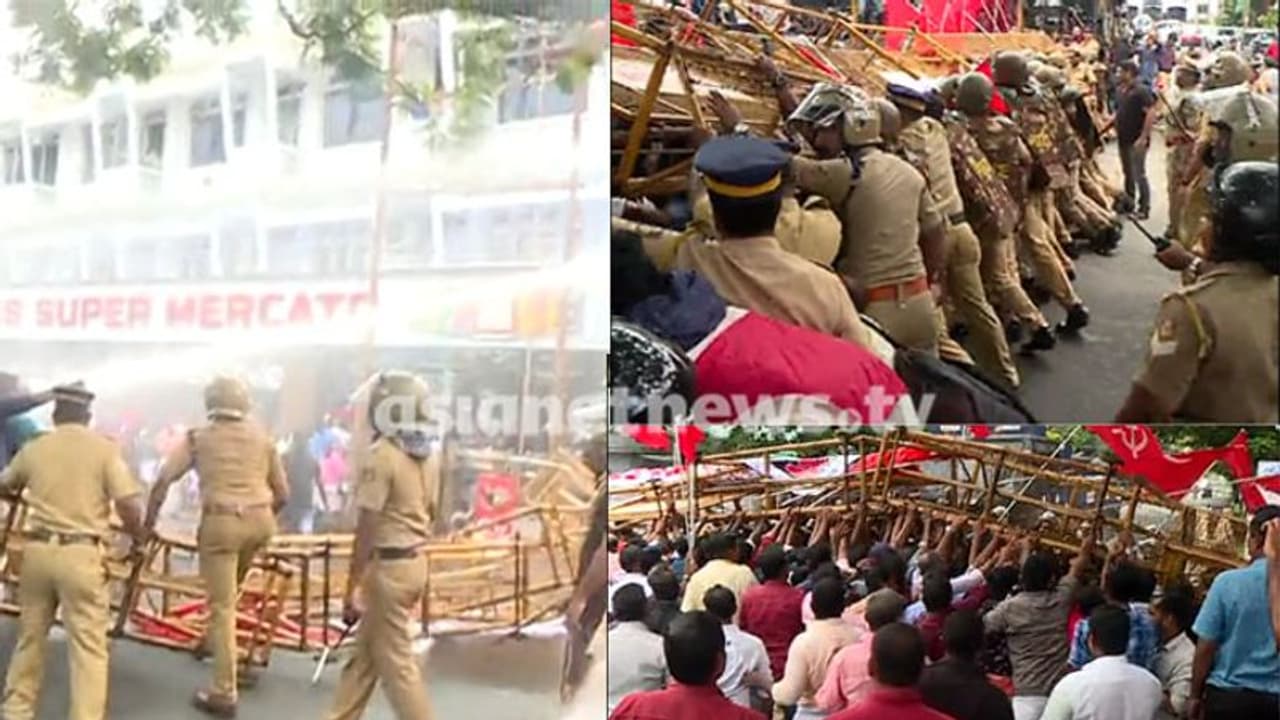 കൊച്ചിയിൽ സിപിഐ മാർച്ചിന് നേരെ പൊലീസ് ജലപീരങ്കിയും ലാത്തിച്ചാർജും: എംഎൽഎയ്ക്ക് പരിക്ക് കൊച്ചിയിൽ സിപിഐ മാർച്ചിന് നേരെ പൊലീസ് ജലപീരങ്കിയും ലാത്തിച്ചാർജും: എംഎൽഎയ്ക്ക് പരിക്ക്