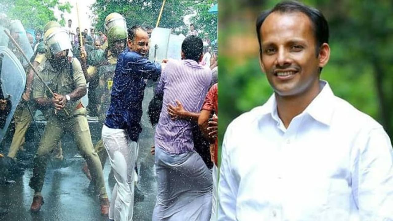 'ലാത്തിയുടെ തുമ്പു കണ്ടാൽ ഭയന്ന് ഓടുന്നവര് തയ്യാറാക്കുന്ന ഒളിയമ്പുകളിൽ തളരില്ല': എല്ദോ എബ്രഹാം 'ലാത്തിയുടെ തുമ്പു കണ്ടാൽ ഭയന്ന് ഓടുന്നവര് തയ്യാറാക്കുന്ന ഒളിയമ്പുകളിൽ തളരില്ല': എല്ദോ എബ്രഹാം