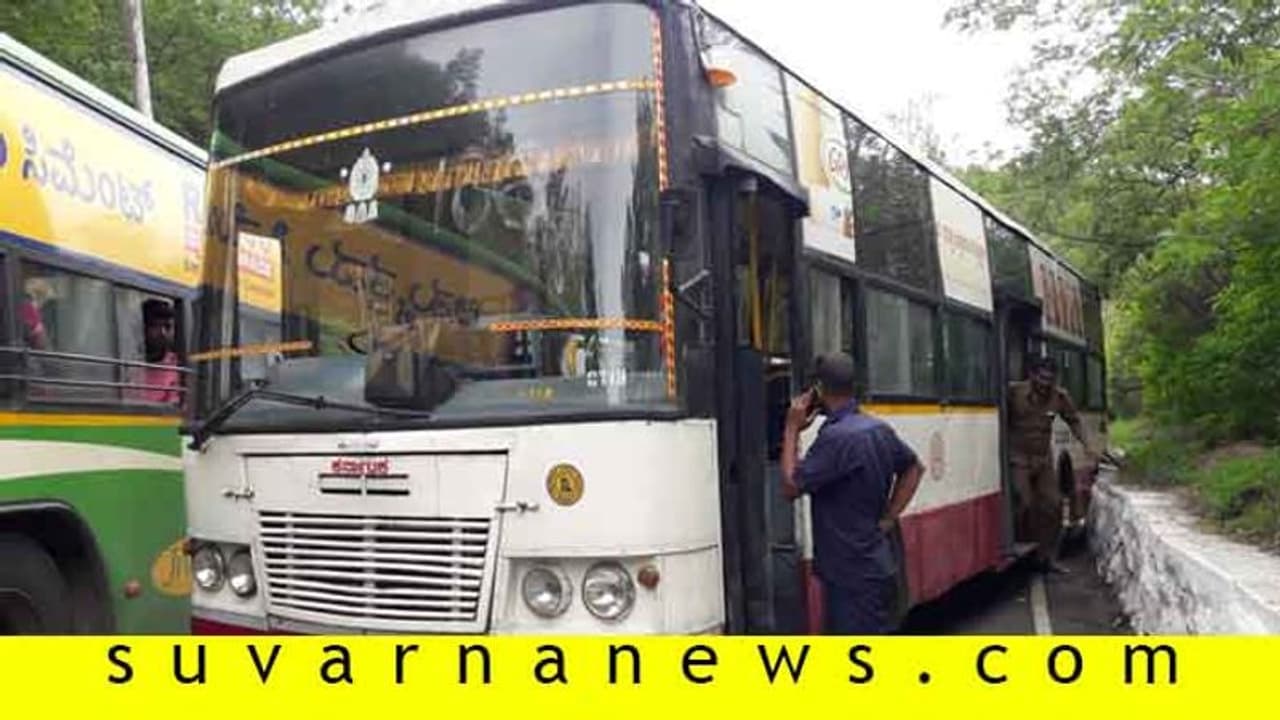 ಮೈಸೂರು: ಚಾಲಕನ‌ ಸಮಯ ಪ್ರಜ್ಞೆ; ತಪ್ಪಿತು ಭಾರೀ ದುರಂತ