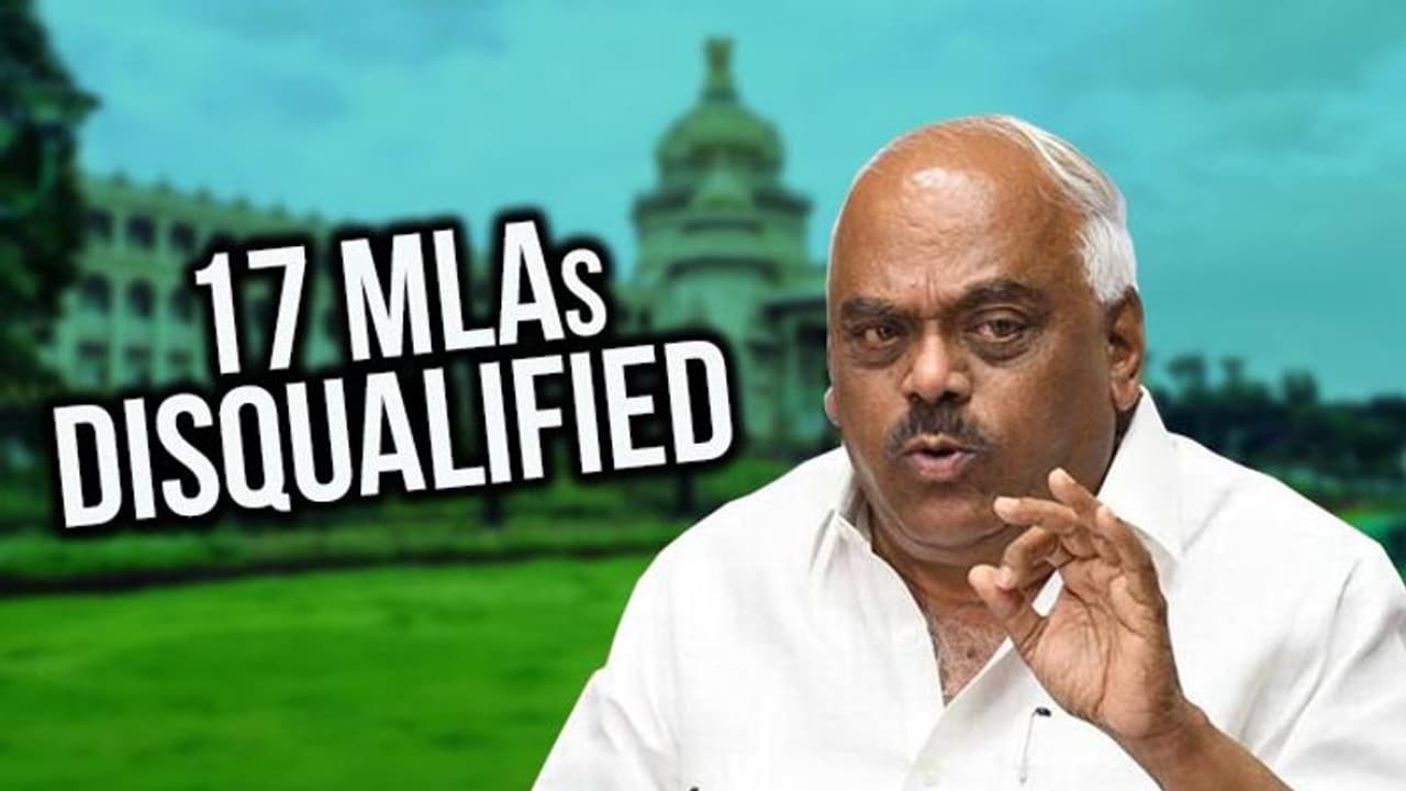 Karnataka Speaker Ramesh Kumar disqualifies 14 more MLAs from Assembly; number of barred legislators now at 17