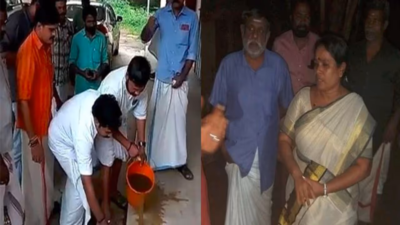 Kerala Youth Congress’s cow dung purification sparks controversy in state