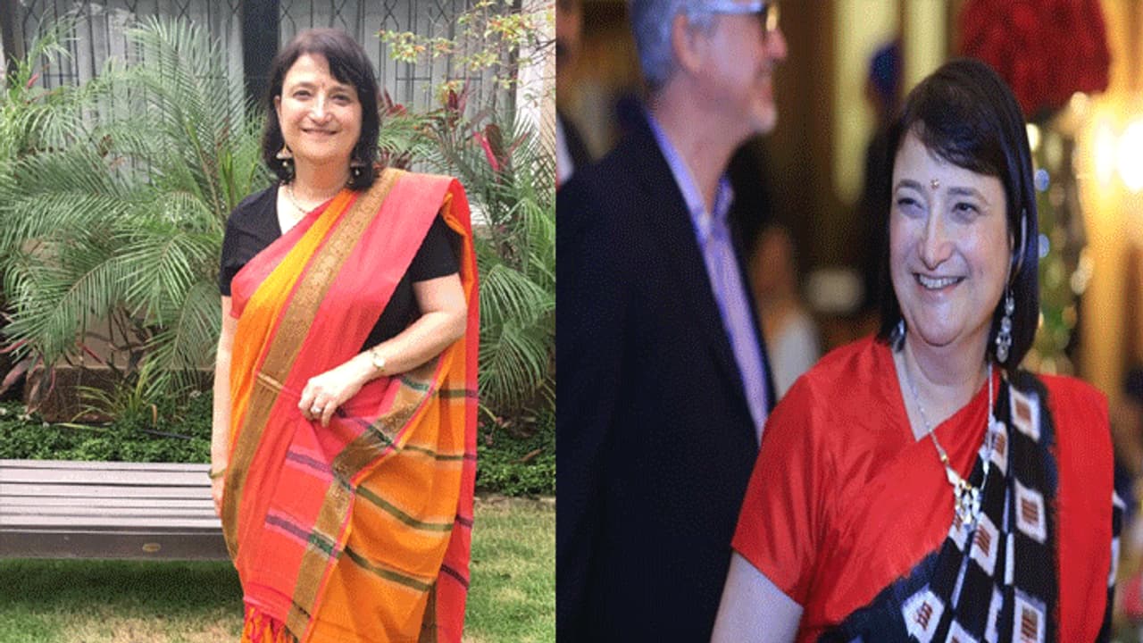 చేనేత దుస్తుల్లో అమెరికన్ మాజీ కాన్సుల్ జనరల్ చేనేత దుస్తుల్లో అమెరికన్ మాజీ కాన్సుల్ జనరల్