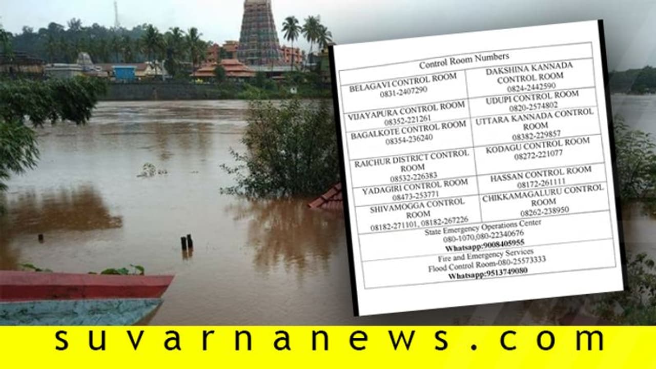 ಕರ್ನಾಟಕದಲ್ಲಿ ಭಾರೀ ಮಳೆ : ನಿಮ್ ನಿಮ್ಮ ಜಿಲ್ಲೆ ಸಹಾಯವಾಣಿ ಸಂಖ್ಯೆಗೆ ಸಂಪರ್ಕಿಸಿ