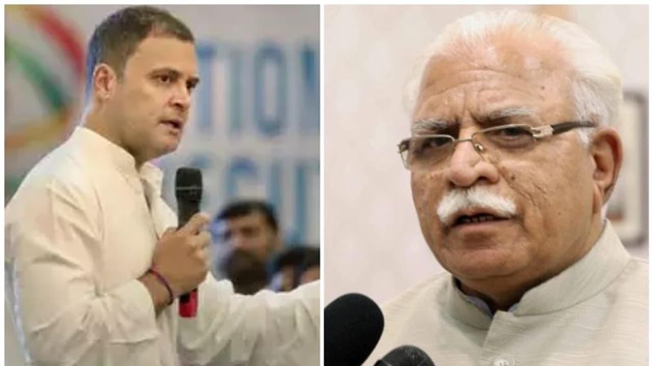 'ഖട്ടറുടേത് നികൃഷ്ടമായ പരാമര്ശം'; ഹരിയാന മുഖ്യനെതിരെ പൊട്ടിത്തെറിച്ച് രാഹുല് 'ഖട്ടറുടേത് നികൃഷ്ടമായ പരാമര്ശം'; ഹരിയാന മുഖ്യനെതിരെ പൊട്ടിത്തെറിച്ച് രാഹുല്