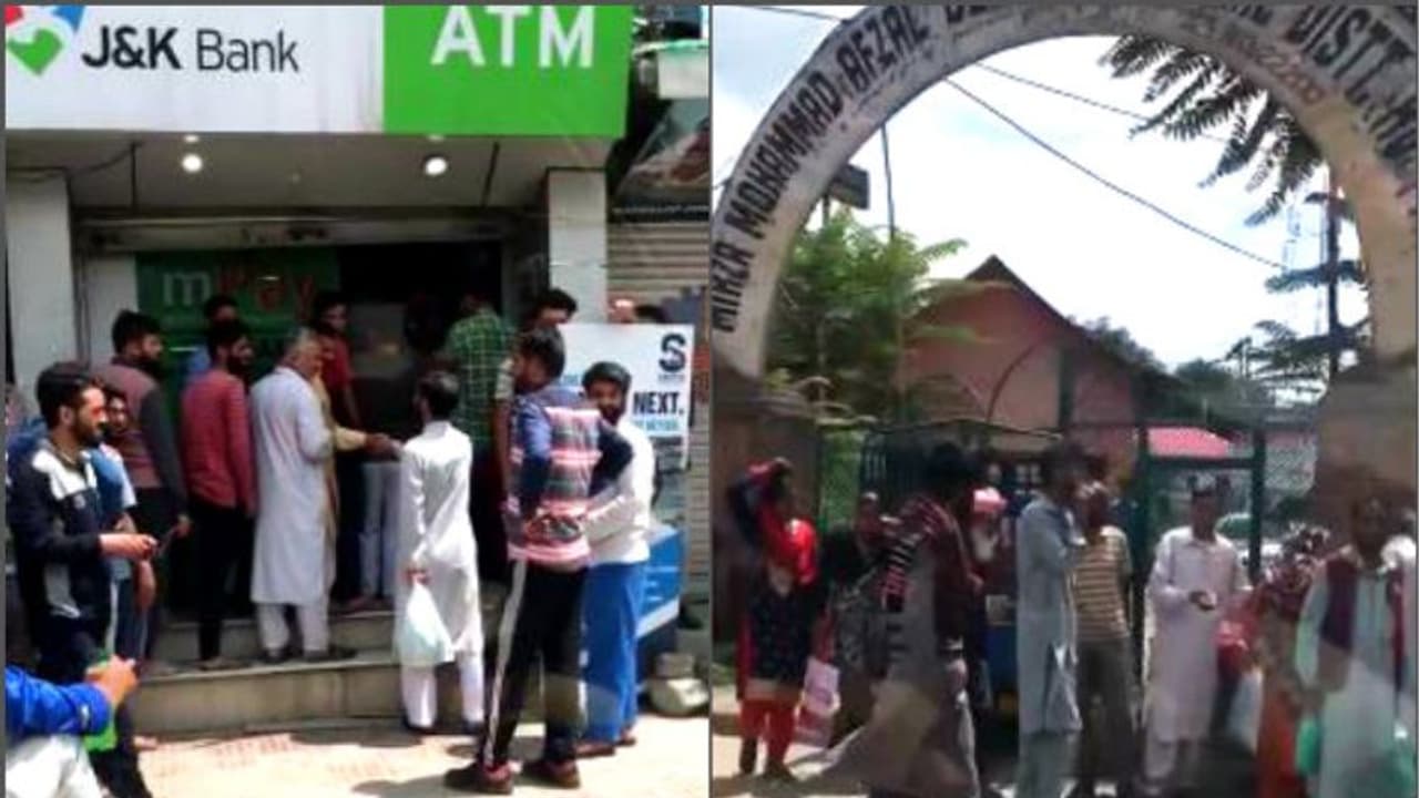 রাস্তায় মিলছে গাড়ি অটো, এটিএম এ লম্বা লাইন ইদের আগেই স্বাভাবিক হচ্ছে উপত্যকা, দেখুন ভিডিও