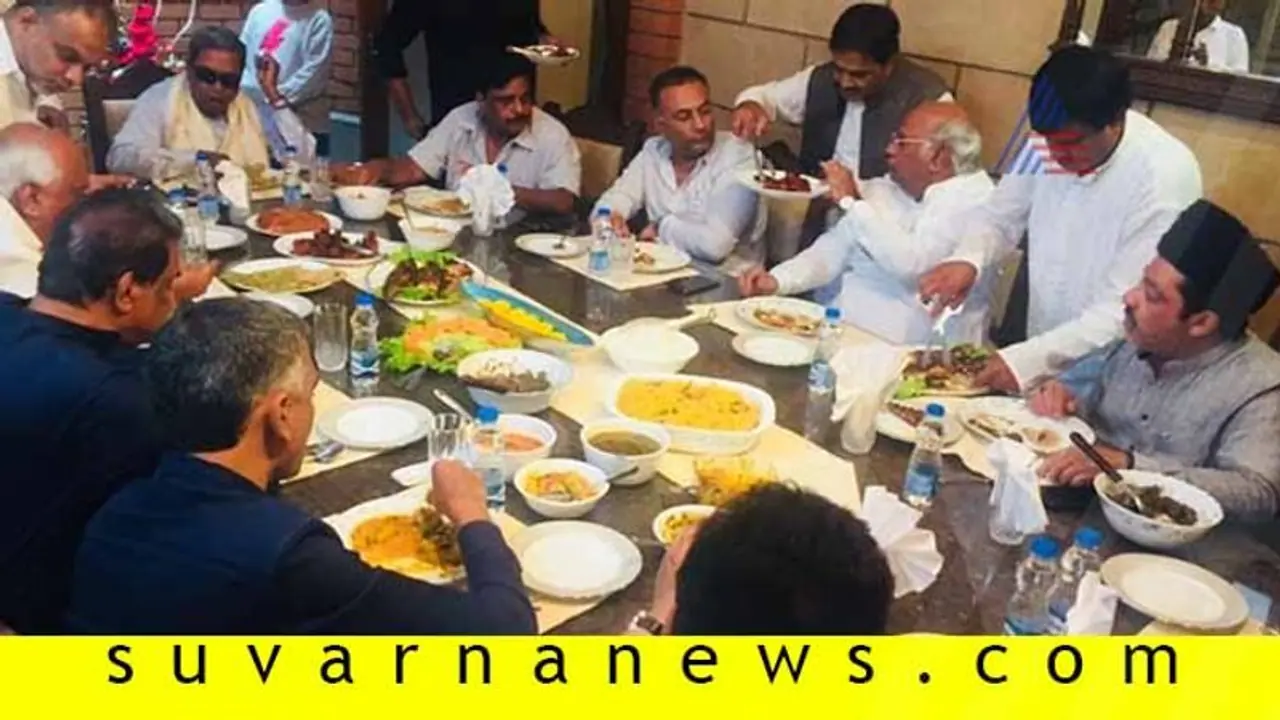 ಚಿತ್ರಗಳು: ವಿಧಾನ ಪರಿಷತ್ ಸದಸ್ಯನ ಮನೆಯಲ್ಲಿ ಕಾಂಗ್ರೆಸ್ ನಾಯಕರ ಬಕ್ರೀದ್ ಪಾರ್ಟಿ