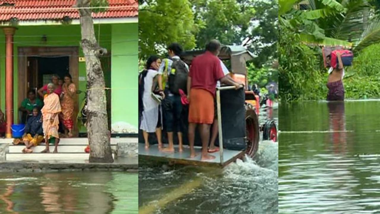 മടവീഴ്ചയിൽ വെള്ളത്തിലായി കുട്ടനാട്, വീടുകൾ ഉപേക്ഷിച്ച് നാട്ടുകാർ മടവീഴ്ചയിൽ വെള്ളത്തിലായി കുട്ടനാട്, വീടുകൾ ഉപേക്ഷിച്ച് നാട്ടുകാർ