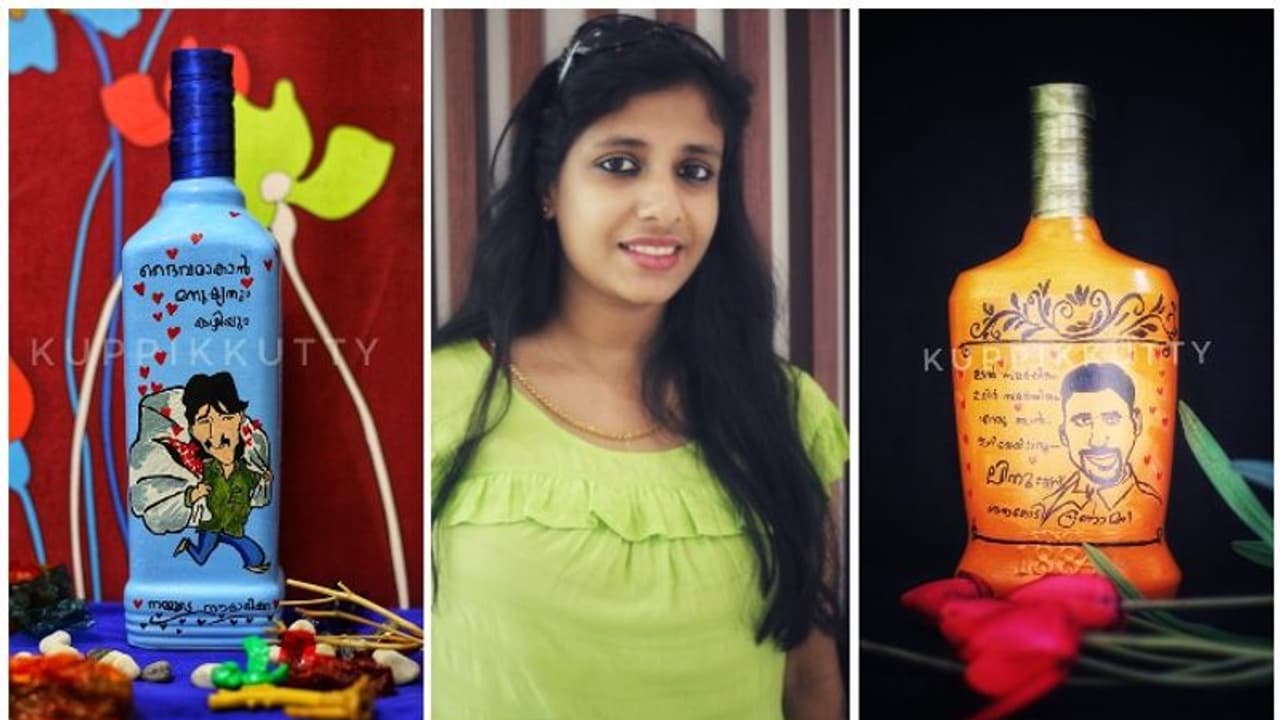 കൈത്താങ്ങായവര്‍ക്ക് കലയിലൂടെ ആദരം; സ്നേഹം നിറച്ച് 'കുപ്പിക്കുട്ടി'