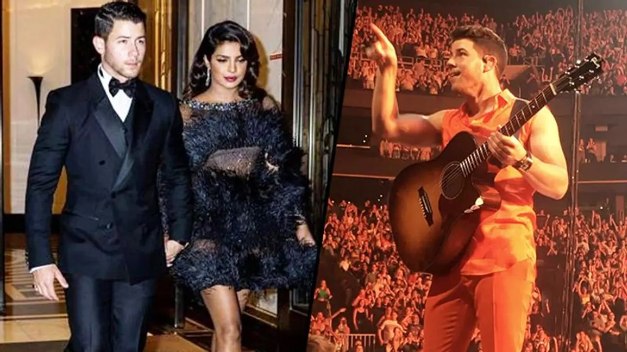 Nick Jonas signals 'I Love You' to Priyanka Chopra during live concert