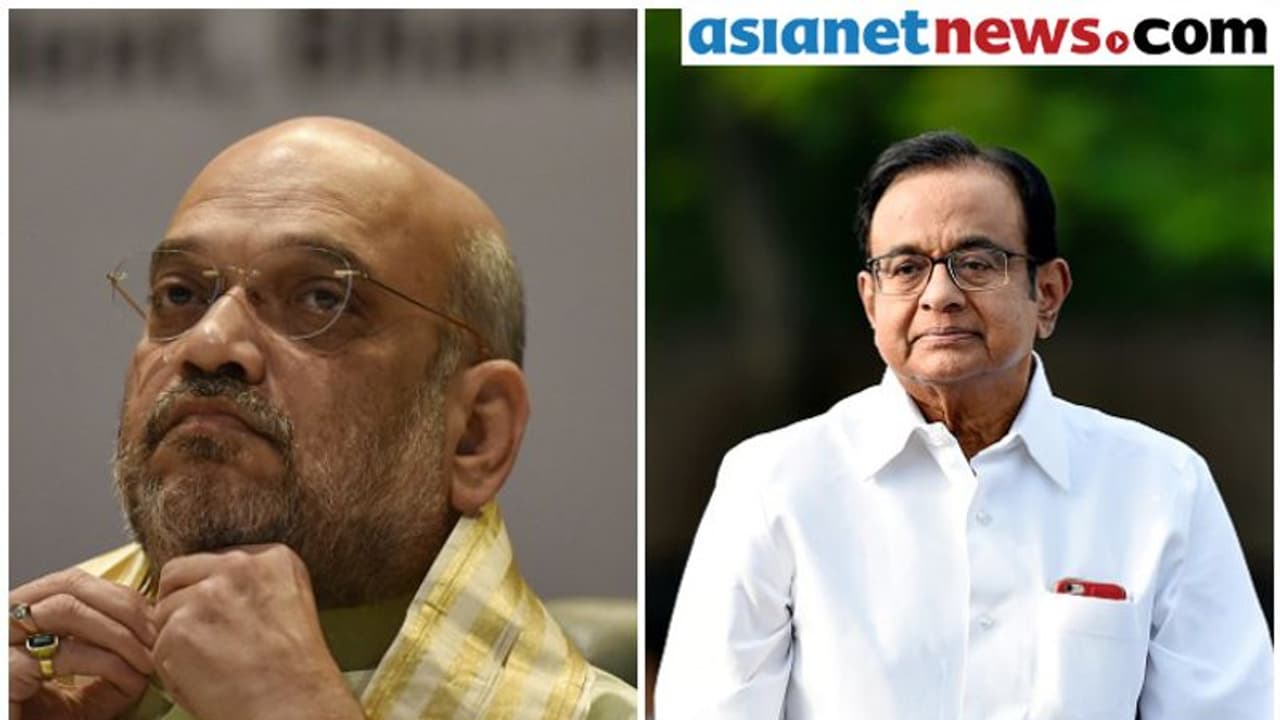 അന്ന് ചിദംബരം ആഭ്യന്തര മന്ത്രി, ഷാ അറസ്റ്റിൽ; ഇന്ന് ഷാ ആഭ്യന്തരമന്ത്രി, ചിദംബരം അറസ്റ്റിൽ