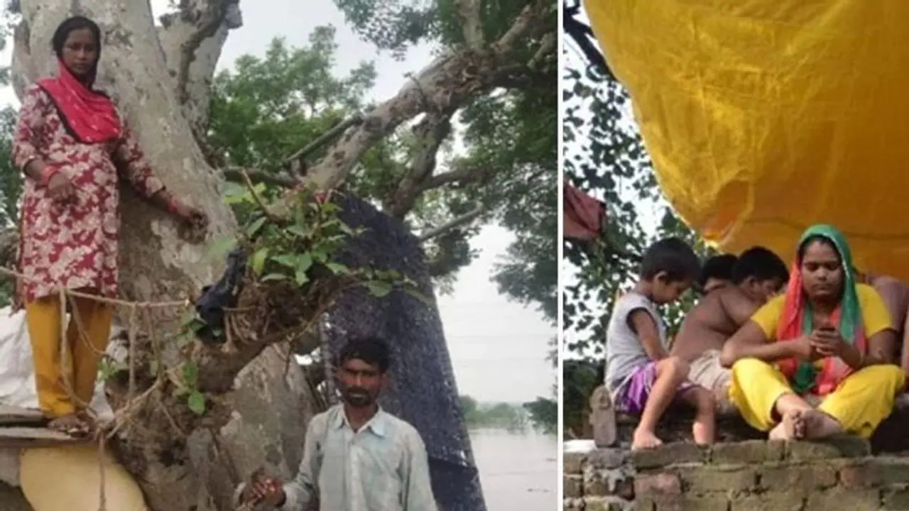 जमीन पे देखा कुछ ऐसा खतरनाक मंजर, डरके मारे पूरी रात छप्पर पर चढ़ी रहीं ये महिलाएं