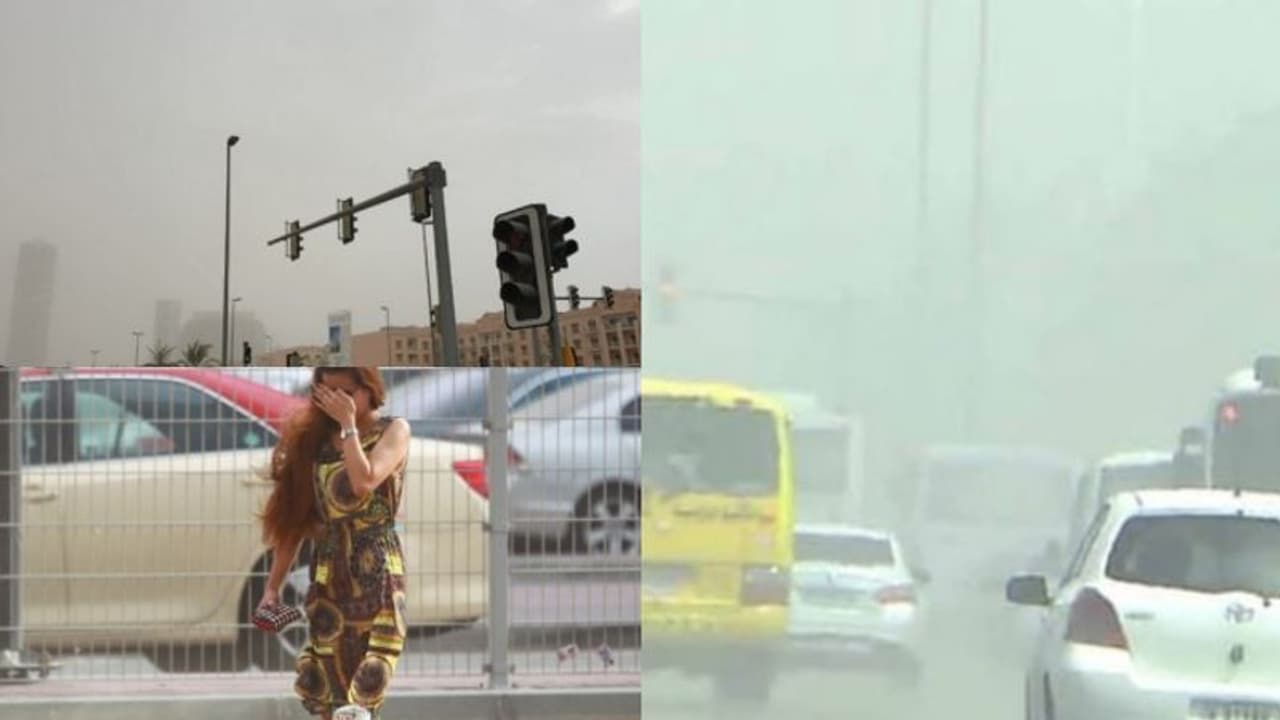 കനത്ത മഴയിലും ശക്തമായ പൊടിക്കാറ്റിലും വലഞ്ഞ് യുഎഇ; വാഹനയാത്രികര്ക്ക് ജാഗ്രതാ നിര്ദ്ദേശം കനത്ത മഴയിലും ശക്തമായ പൊടിക്കാറ്റിലും വലഞ്ഞ് യുഎഇ; വാഹനയാത്രികര്ക്ക് ജാഗ്രതാ നിര്ദ്ദേശം