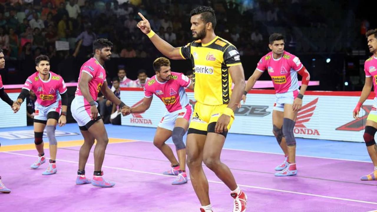 ಬಲಿಷ್ಠ ಜೈಪುರಗೆ ಆಘಾತ ನೀಡಿದ ತೆಲುಗು ಟೈಟಾನ್ಸ್ ಬಲಿಷ್ಠ ಜೈಪುರಗೆ ಆಘಾತ ನೀಡಿದ ತೆಲುಗು ಟೈಟಾನ್ಸ್