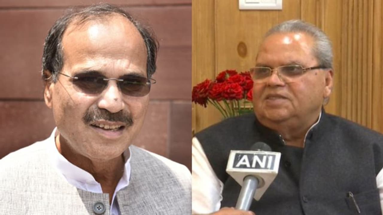 বিজেপি সভাপতি করা হোক জম্মু কাশ্মীরের রাজ্যপালকে, অধীরের নিশানায় সত্যপাল বিজেপি সভাপতি করা হোক জম্মু কাশ্মীরের রাজ্যপালকে, অধীরের নিশানায় সত্যপাল