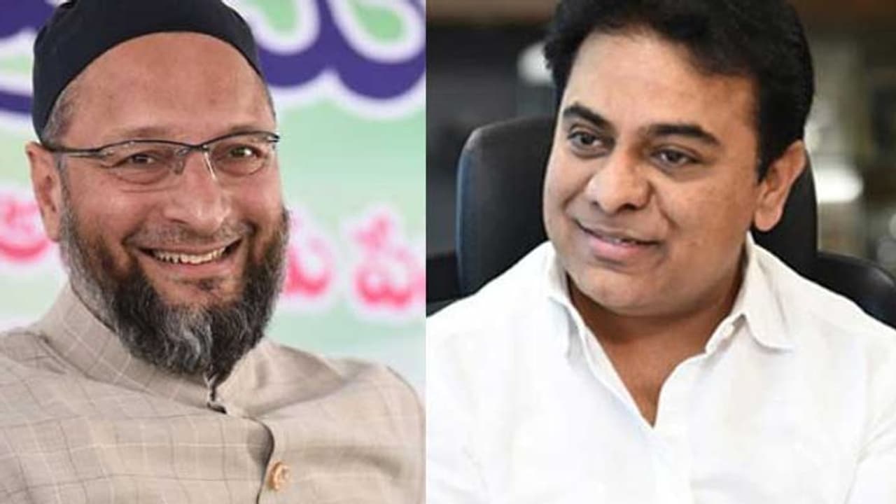 కేటీఆర్‌‌పై ఒవైసీ ట్వీట్: మంత్రిగా చూడాలని వుందంటూ వ్యాఖ్యలు