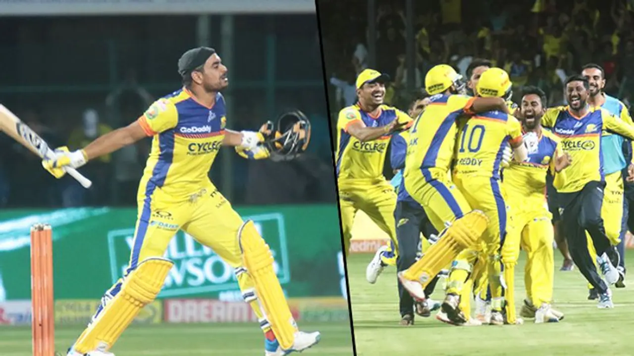 KPL 2019: Aniruddha Joshi, Manjesh Reddy star as Mysuru win thriller with last ball six KPL 2019: Aniruddha Joshi, Manjesh Reddy star as Mysuru win thriller with last ball six