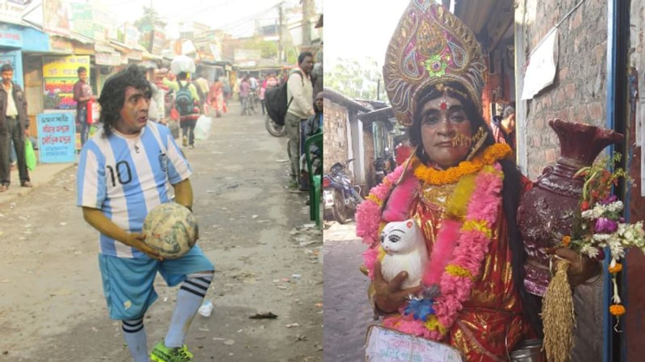 কখনও মারাদোনা, কখনও মা লক্ষ্মী, বহরূপী অভিজিতের একই অঙ্গে অনেক রূপ কখনও মারাদোনা, কখনও মা লক্ষ্মী, বহরূপী অভিজিতের একই অঙ্গে অনেক রূপ