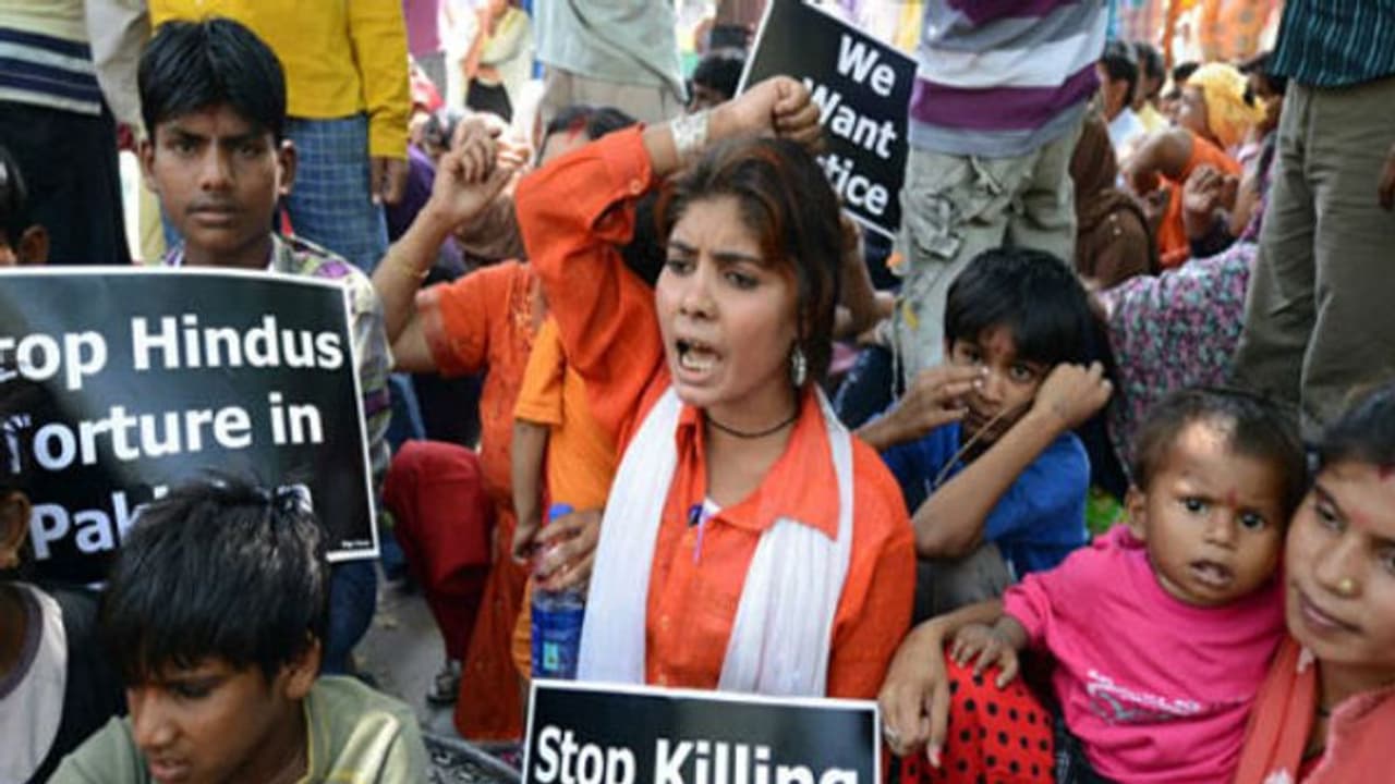 Shame on Pakistan: India summons Pak official, stages protest over abduction of Hindu girls Shame on Pakistan: India summons Pak official, stages protest over abduction of Hindu girls