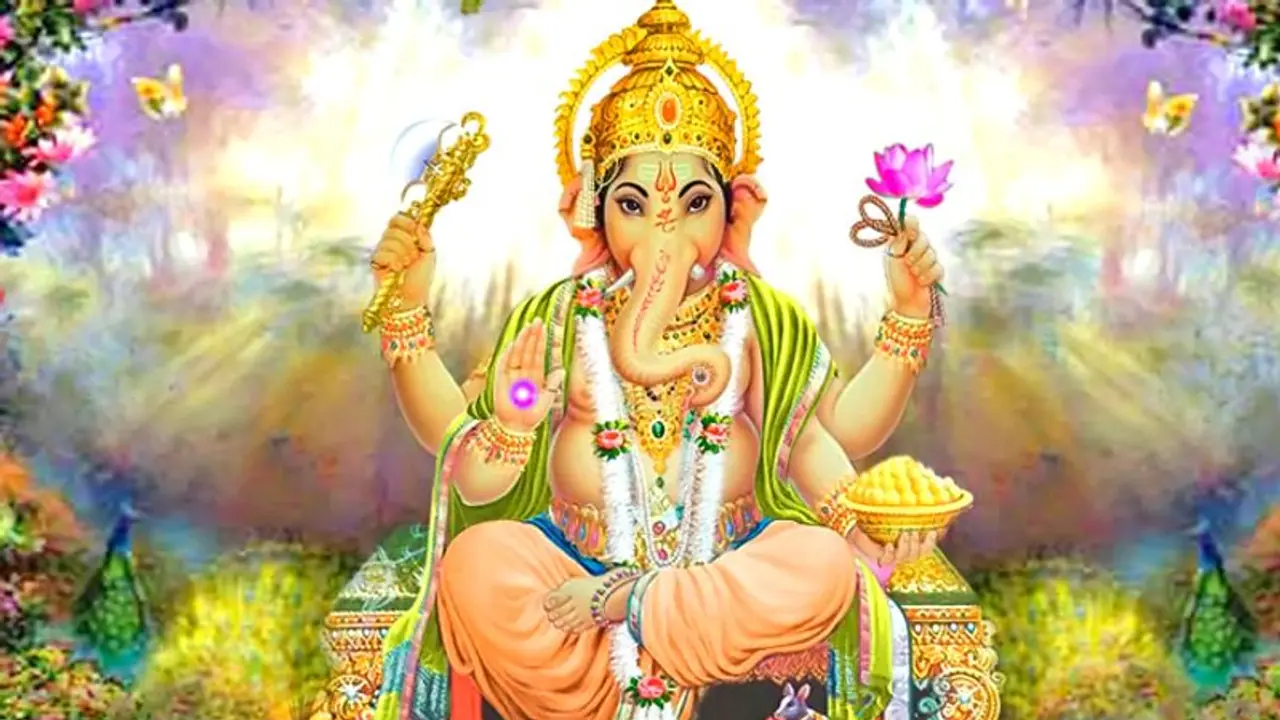 ऊँ गणेश्वराय नम: पादौ पूज्यामि। (चरणों का पूजन)
