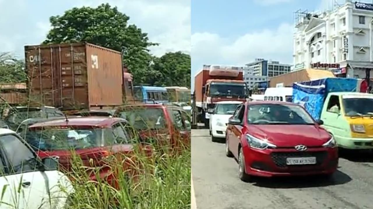 കൊച്ചിയില് മണിക്കൂറുകളായി ഗതാഗതസ്തംഭനം; വാഹനക്കുരുക്കില് വലഞ്ഞ് കുണ്ടന്നൂര് കൊച്ചിയില് മണിക്കൂറുകളായി ഗതാഗതസ്തംഭനം; വാഹനക്കുരുക്കില് വലഞ്ഞ് കുണ്ടന്നൂര്