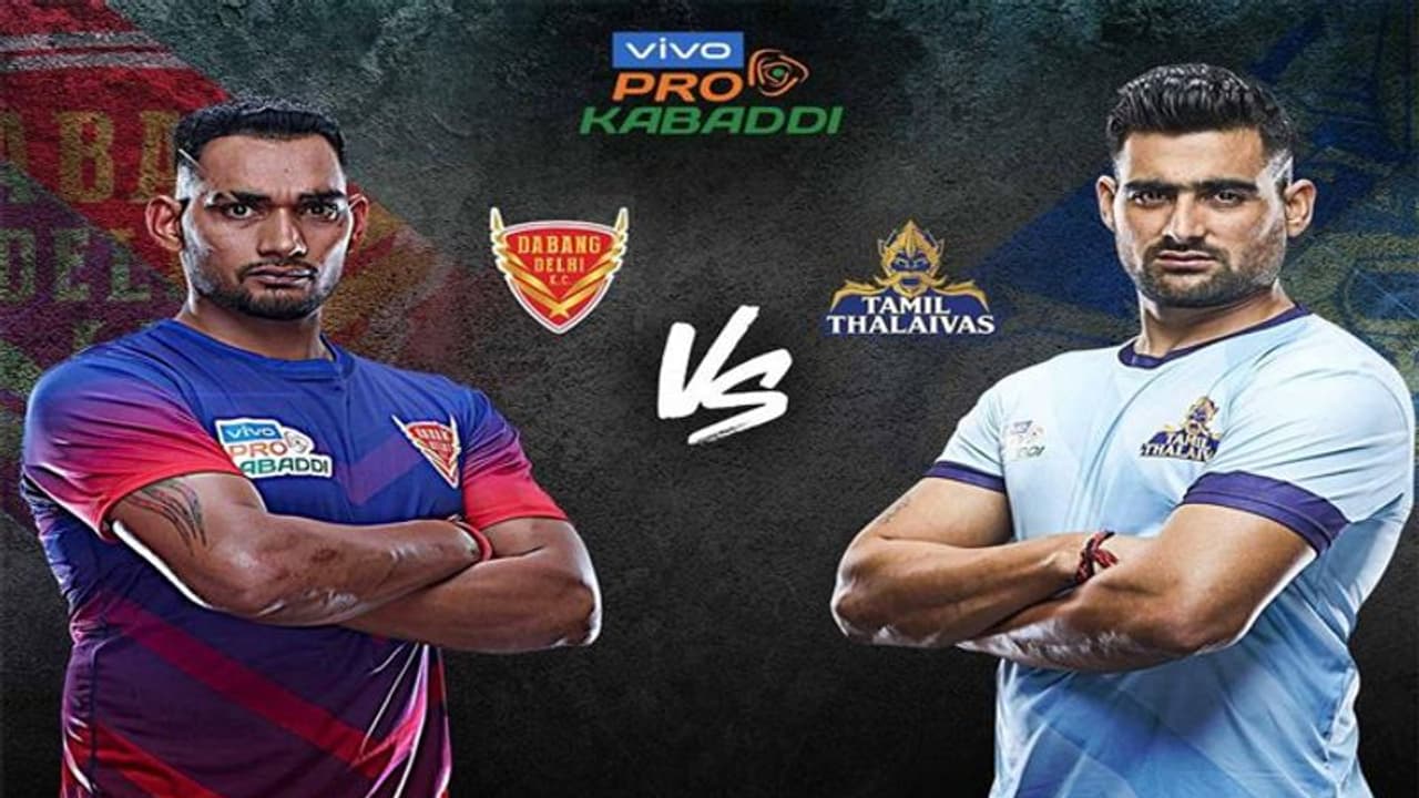 ప్రో కబడ్డి 2019: దబాంగ్ డిల్లీ టాప్ పదిలం... తమిళ్ తలైవాస్ పై ఘన విజయం ప్రో కబడ్డి 2019: దబాంగ్ డిల్లీ టాప్ పదిలం... తమిళ్ తలైవాస్ పై ఘన విజయం