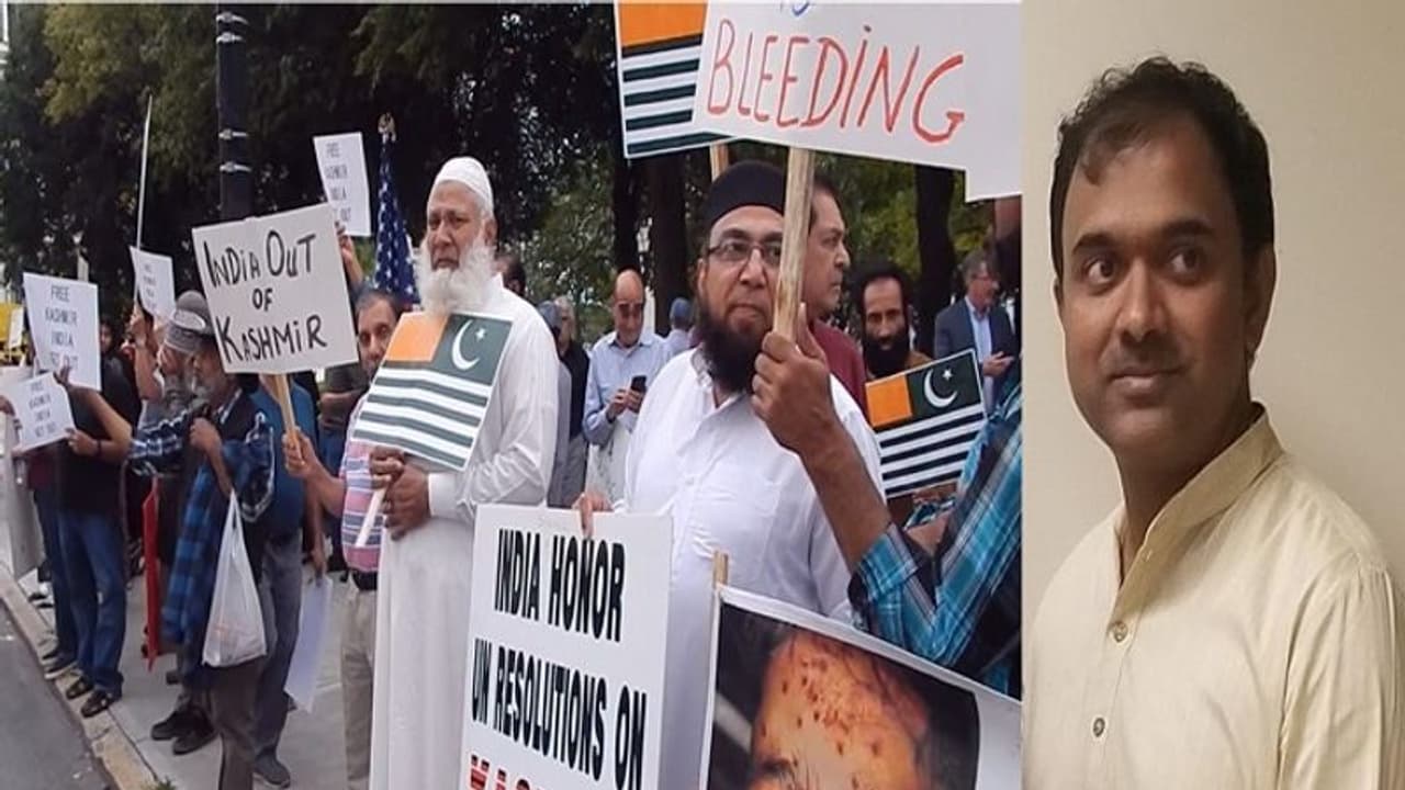 ಪ್ರತಿಭಟನೆಗೆ ನಿಂತ ಪಾಕ್ ಬೆಂಬಲಿಗರಿಗೆ ಅಮೆರಿಕದಲ್ಲಿ ‘ಬೆಂಕಿ’ಯಾದ ಹಾವೇರಿಯ ಬಸಣ್ಣ