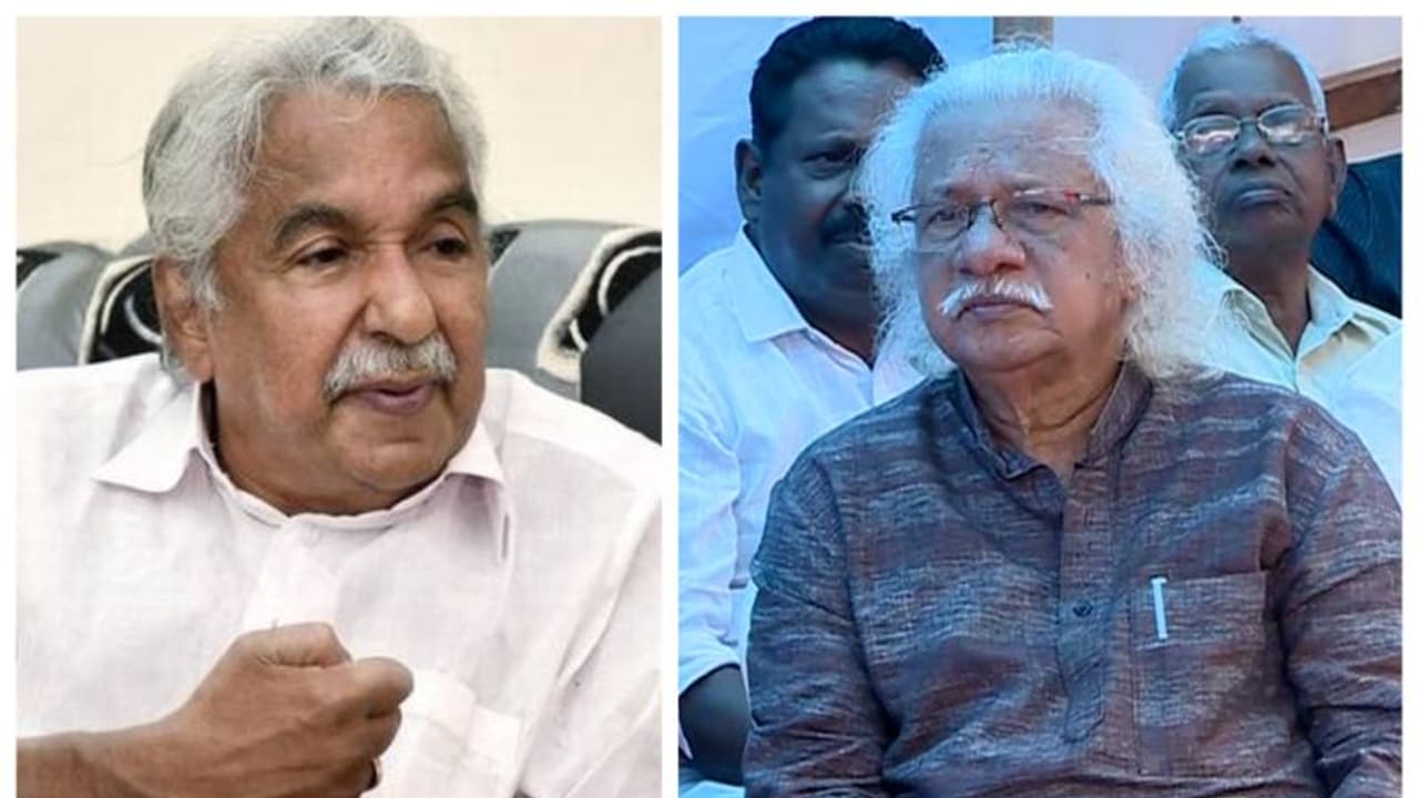 തിരുവോണ ദിനത്തിൽ മലയാളത്തിനായി അണിനിരന്ന് അടൂരും ഉമ്മൻചാണ്ടിയും: സമരവേദിയിൽ ഐക്യദാർഢ്യം തിരുവോണ ദിനത്തിൽ മലയാളത്തിനായി അണിനിരന്ന് അടൂരും ഉമ്മൻചാണ്ടിയും: സമരവേദിയിൽ ഐക്യദാർഢ്യം