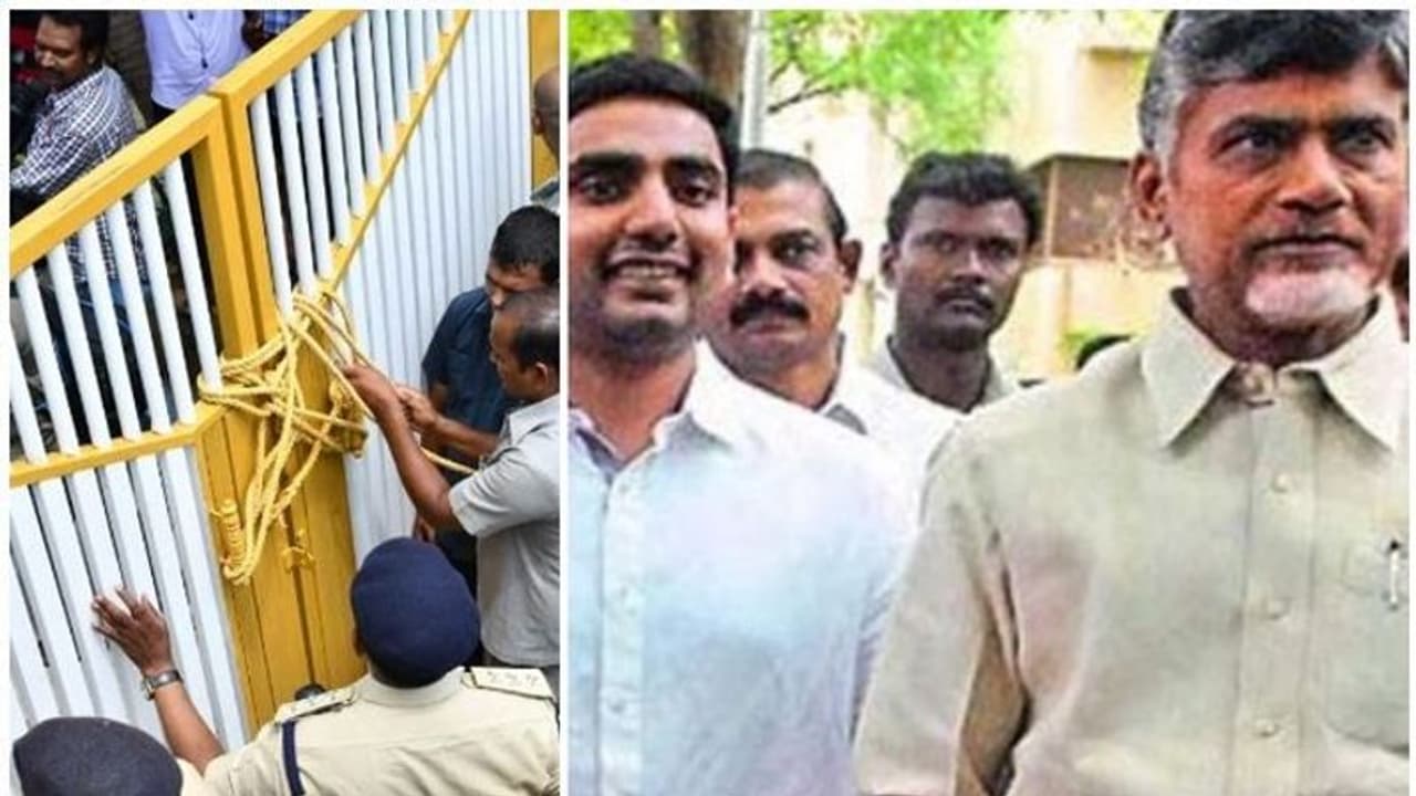 ചന്ദ്രബാബു നായിഡു വീട്ടുതടങ്കലിൽ തുടരുന്നു; സംസ്ഥാനത്ത് സുരക്ഷ ശക്തം ചന്ദ്രബാബു നായിഡു വീട്ടുതടങ്കലിൽ തുടരുന്നു; സംസ്ഥാനത്ത് സുരക്ഷ ശക്തം