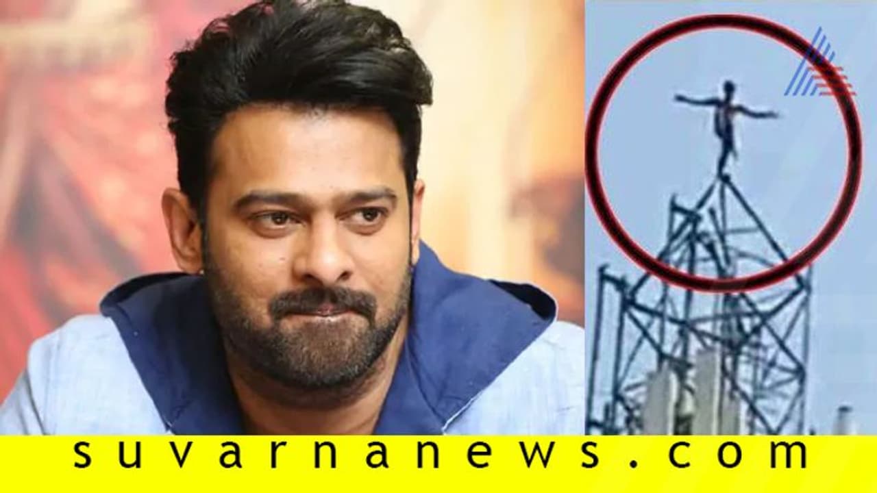 ಪ್ರಭಾಸ್ ಅಭಿಮಾನಿ ಹುಚ್ಚಾಟ : ಟವರ್ ಮೇಲೇರಿ ಆತ್ಮಹತ್ಯೆ ಯತ್ನ! ಪ್ರಭಾಸ್ ಅಭಿಮಾನಿ ಹುಚ್ಚಾಟ : ಟವರ್ ಮೇಲೇರಿ ಆತ್ಮಹತ್ಯೆ ಯತ್ನ!