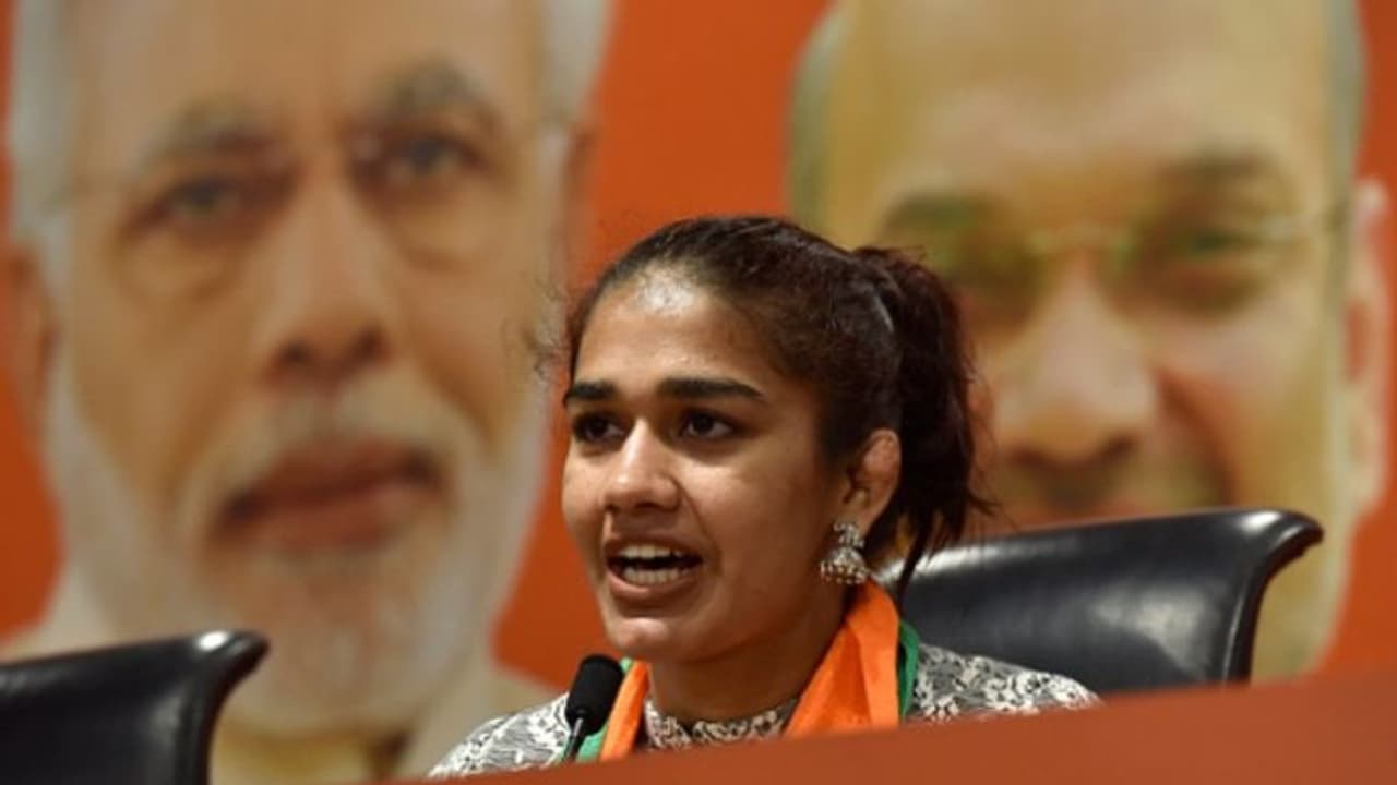 Wrestler Babita Phogat’s resignation accepted by Haryana Police; likely to contest polls
