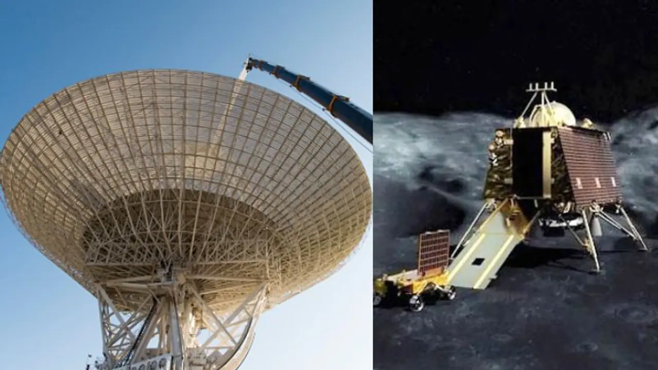 দেখা পেলেও বিক্রমের সাড়া পাচ্ছে না ইসরো, এবার ল্যান্ডারকে 'হ্যালো' মেসেজ পাঠাল নাসার অ্যান্টেনা দেখা পেলেও বিক্রমের সাড়া পাচ্ছে না ইসরো, এবার ল্যান্ডারকে 'হ্যালো' মেসেজ পাঠাল নাসার অ্যান্টেনা
