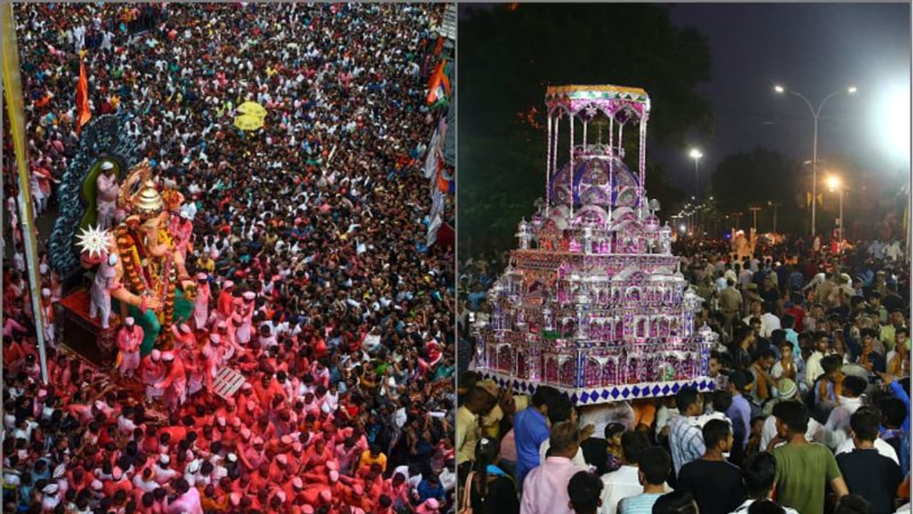 গণেশ চতুর্থী ও মহরমের মিছিল, প্রকাশ্য রাস্তায় মুখোমুখি, তারপরের ছবিটা হল ভাইরাল গণেশ চতুর্থী ও মহরমের মিছিল, প্রকাশ্য রাস্তায় মুখোমুখি, তারপরের ছবিটা হল ভাইরাল