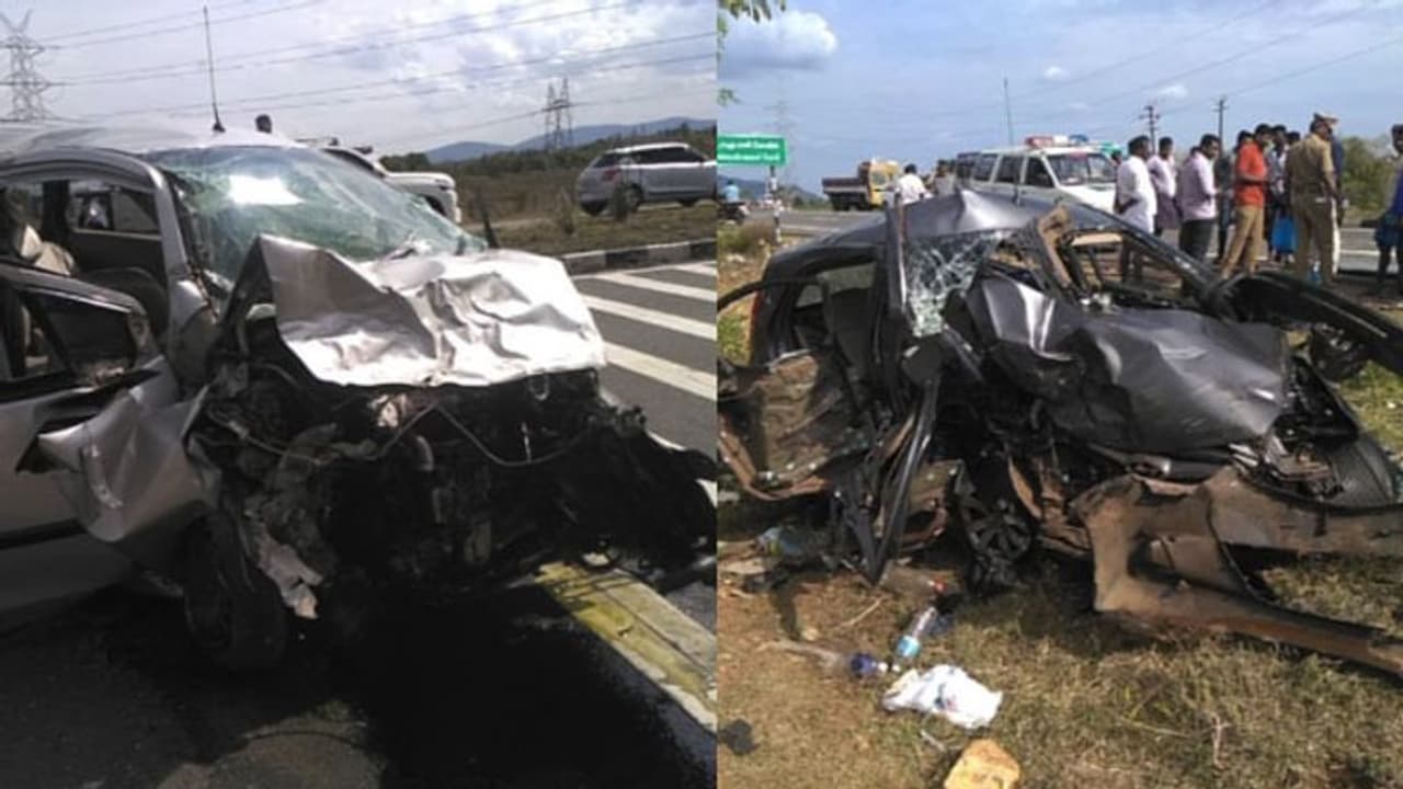 ഡിണ്ടിഗലിൽ വാഹനാപകടം; മലയാളികൾ ഉൾപ്പടെ ഒരു കുടുംബത്തിലെ അഞ്ച് പേർ മരിച്ചു ഡിണ്ടിഗലിൽ വാഹനാപകടം; മലയാളികൾ ഉൾപ്പടെ ഒരു കുടുംബത്തിലെ അഞ്ച് പേർ മരിച്ചു