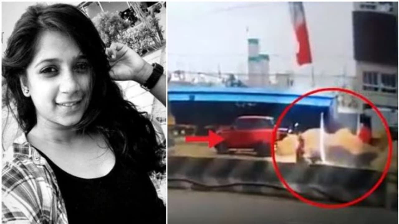 ഫ്ലക്സ് വീണ് യുവതിയുടെ മരണം; അപകടത്തിന്റെ ദൃശ്യങ്ങള് പുറത്ത് ഫ്ലക്സ് വീണ് യുവതിയുടെ മരണം; അപകടത്തിന്റെ ദൃശ്യങ്ങള് പുറത്ത്