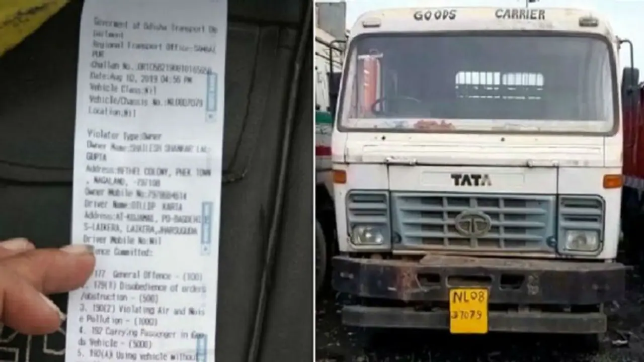 ಲಾರಿ ಚಾಲಕಗೆ 6.5 ಲಕ್ಷ ರು.ದಂಡ: ಹೊಸ ಮೋಟಾರು ಕಾಯ್ದೆ ಜಾರಿಗೆ ಮುನ್ನವೇ ದಂಡ!