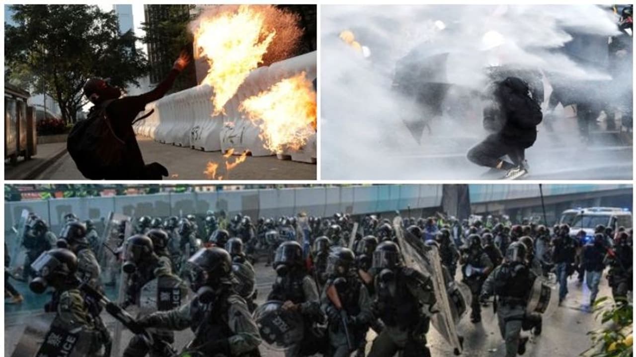 ഹോങ്കോങ്ങിൽ വീണ്ടും പ്രക്ഷോഭം; ബ്രിട്ടീഷ് കോൺസുലേറ്റിലേക്ക് നടത്തിയ മാർച്ച് അക്രമാസക്തമായി ഹോങ്കോങ്ങിൽ വീണ്ടും പ്രക്ഷോഭം; ബ്രിട്ടീഷ് കോൺസുലേറ്റിലേക്ക് നടത്തിയ മാർച്ച് അക്രമാസക്തമായി