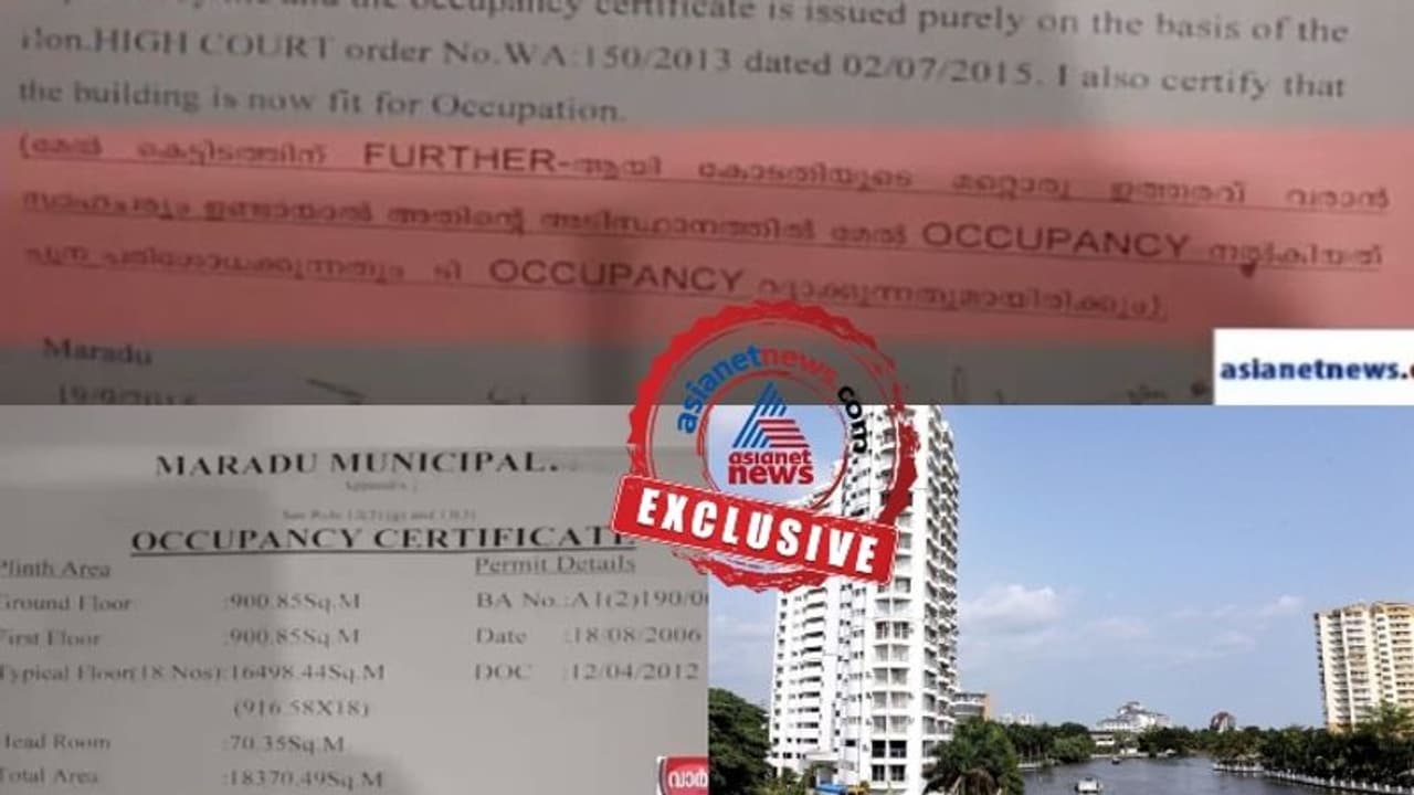 മരടിലെ കള്ളക്കളി പുറത്ത്: ഒഴിയേണ്ടി വരുമെന്ന് നിര്മ്മാതാക്കളെ നഗരസഭ പണ്ടേ അറിയിച്ചു മരടിലെ കള്ളക്കളി പുറത്ത്: ഒഴിയേണ്ടി വരുമെന്ന് നിര്മ്മാതാക്കളെ നഗരസഭ പണ്ടേ അറിയിച്ചു