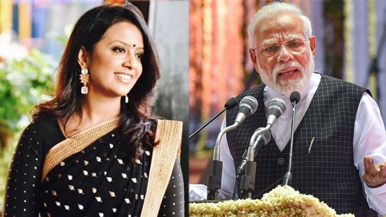 ప్రధాని మోదీని పొగిడి... చిక్కుల్లో పడ్డ సీఎం భార్య