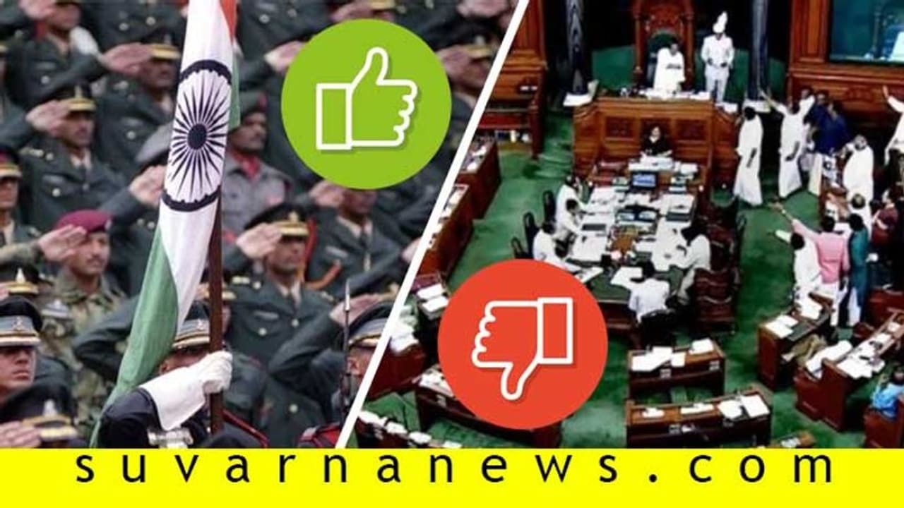 ನಂಬಿಕೆ ವಿಷ್ಯದಲ್ಲಿ ಸೇನೆ ಫಸ್ಟ್, ರಾಜಕಾರಣಿಗಳು ಲಾಸ್ಟ್: ಇಲ್ಲಿದೆ ಭಾರತೀಯರ ಇಷ್ಟ ಅನಿಷ್ಟಗಳ ಲಿಸ್ಟ್!