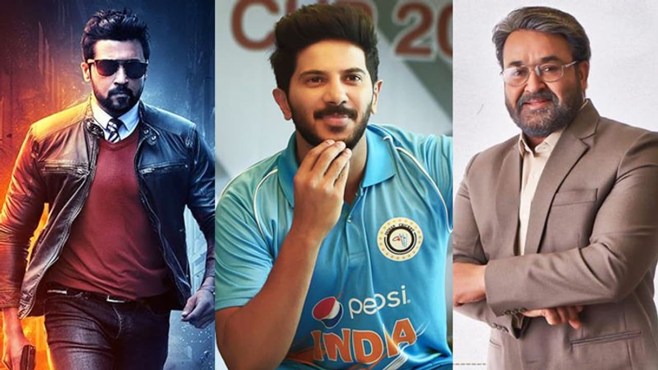 മോഹന്ലാല്, സൂര്യ, ദുല്ഖര് തീയേറ്ററുകളിലേക്ക്; ഈ വാരം ഏഴ് സിനിമകള് മോഹന്ലാല്, സൂര്യ, ദുല്ഖര് തീയേറ്ററുകളിലേക്ക്; ഈ വാരം ഏഴ് സിനിമകള്