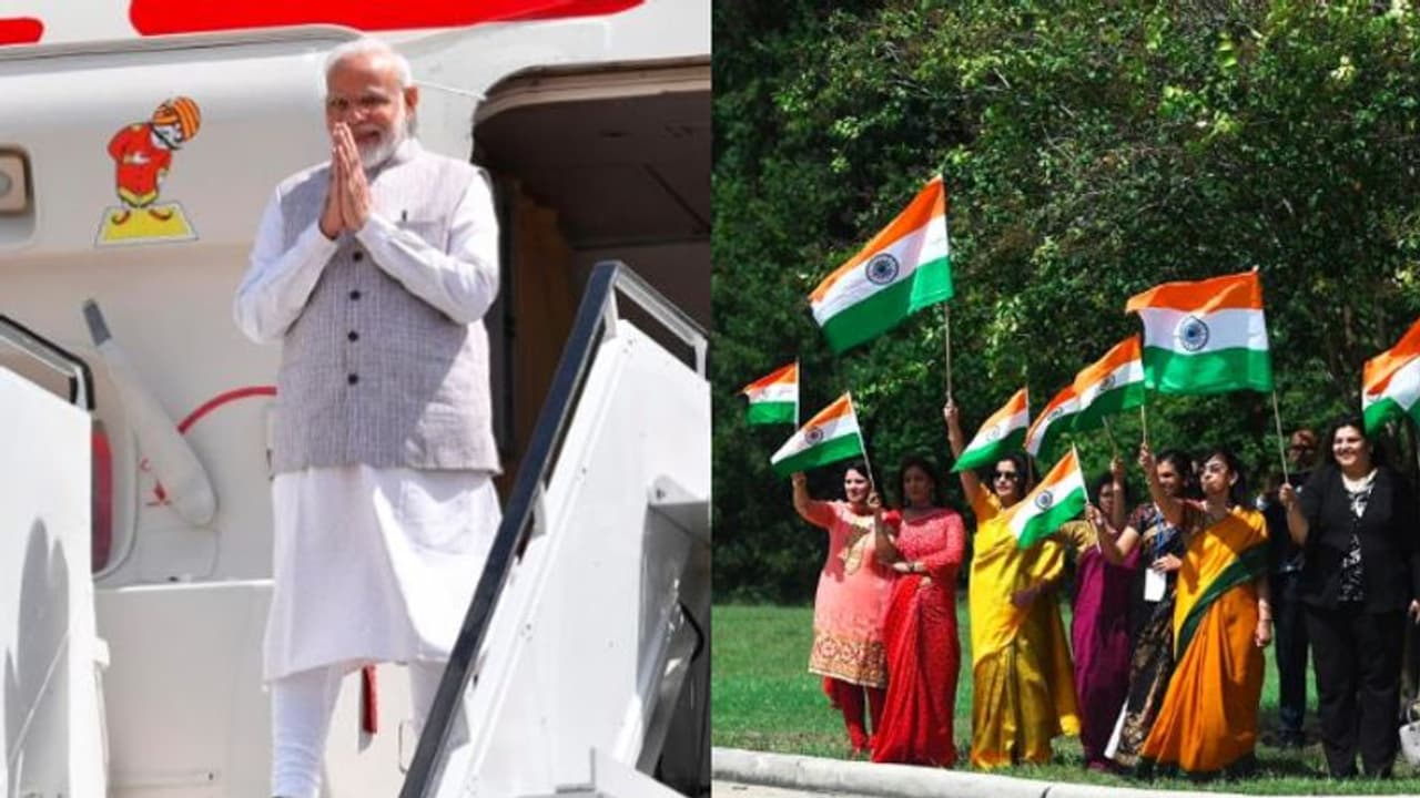 হিউস্টনে প্রধানমন্ত্রী, এক ঝাঁক অনাবাসী ভারতীয় উষ্ণ অভ্যর্থনা জানালেন মোদীকে হিউস্টনে প্রধানমন্ত্রী, এক ঝাঁক অনাবাসী ভারতীয় উষ্ণ অভ্যর্থনা জানালেন মোদীকে