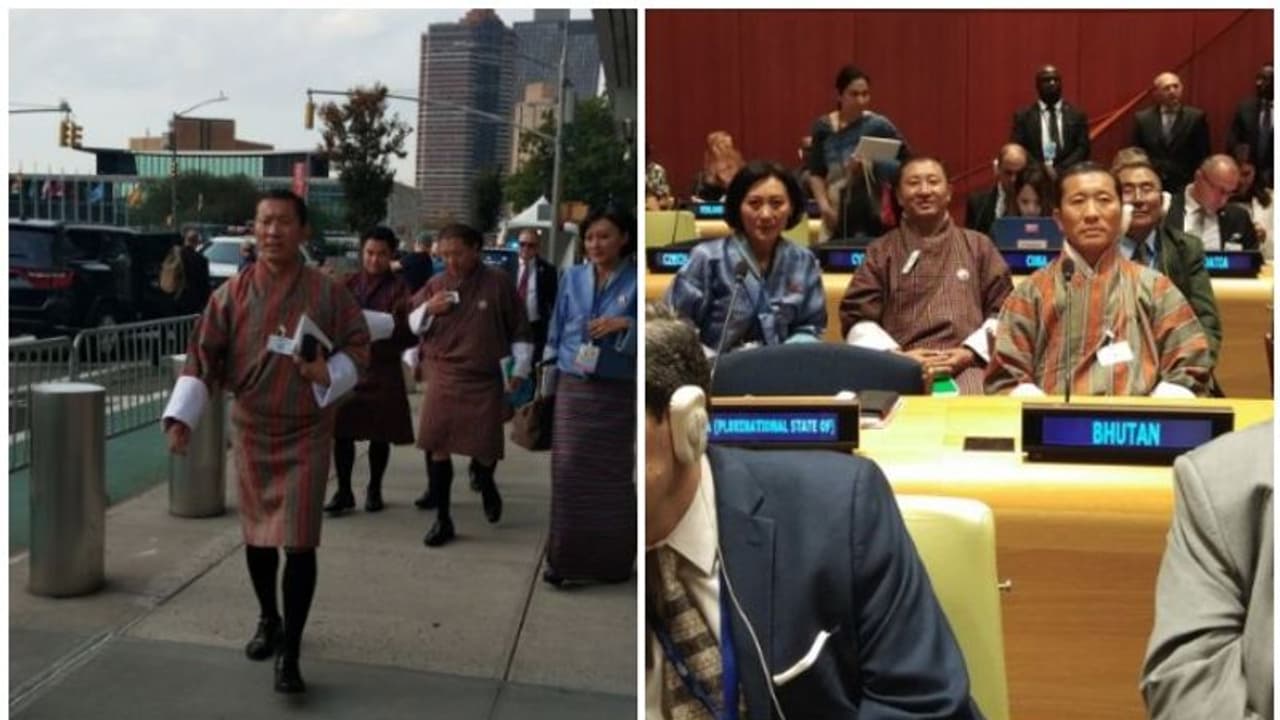 ഐക്യരാഷ്ട്രസഭയില് നടന്ന മീറ്റിംഗിനെത്തിയത് കാല്നടയായി; മാതൃകയായി ഭൂട്ടാന് പ്രധാനമന്ത്രി ഐക്യരാഷ്ട്രസഭയില് നടന്ന മീറ്റിംഗിനെത്തിയത് കാല്നടയായി; മാതൃകയായി ഭൂട്ടാന് പ്രധാനമന്ത്രി