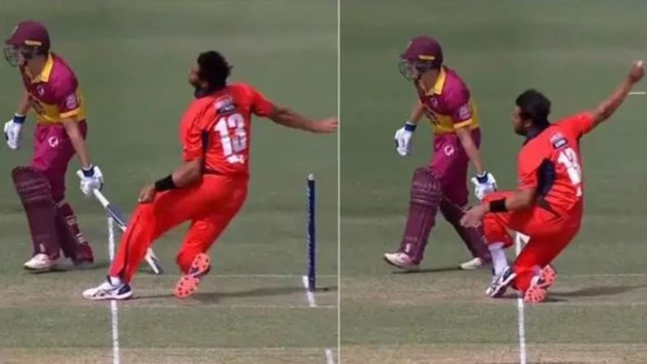 ബൗളിങ്ങിനിടെ അപകടകരമായ വീഴ്ച; ഓസീസ് പേസര് അഗറിന്റെ കണങ്കാല് തിരിഞ്ഞു വീഡിയോ ബൗളിങ്ങിനിടെ അപകടകരമായ വീഴ്ച; ഓസീസ് പേസര് അഗറിന്റെ കണങ്കാല് തിരിഞ്ഞു വീഡിയോ