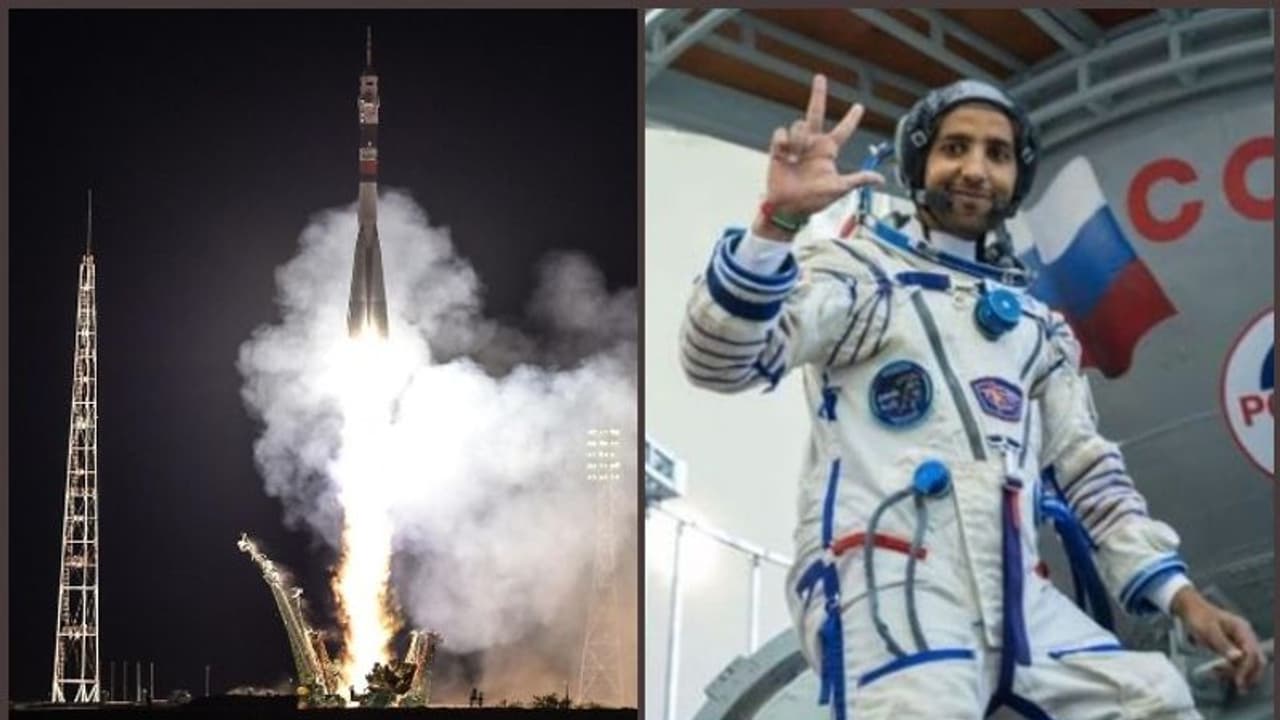 യു എ ഇയുടെ ആദ്യ ബഹിരാകാശസഞ്ചാരി യാത്ര ആരംഭിച്ചു യു എ ഇയുടെ ആദ്യ ബഹിരാകാശസഞ്ചാരി യാത്ര ആരംഭിച്ചു