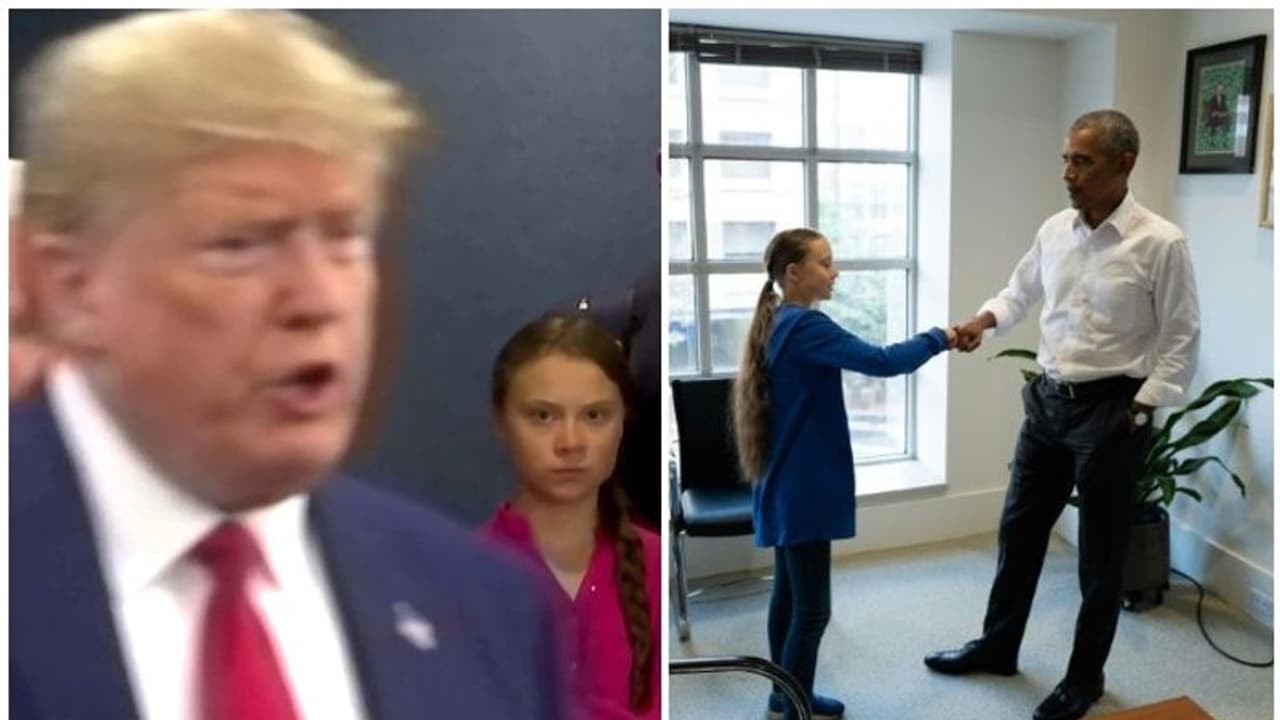 'ഞാനും താനും ഒരു ടീം ആണ് ട്ടോ', കുഞ്ഞു ഗ്രെറ്റയ്ക്ക് കൈ കൊടുത്ത് സ്നേഹത്തോടെ ഒബാമ 'ഞാനും താനും ഒരു ടീം ആണ് ട്ടോ', കുഞ്ഞു ഗ്രെറ്റയ്ക്ക് കൈ കൊടുത്ത് സ്നേഹത്തോടെ ഒബാമ