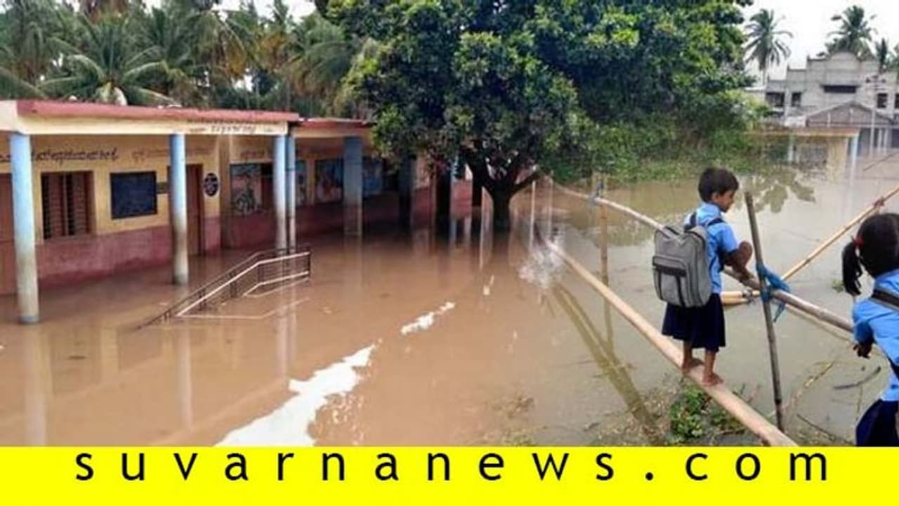ಹಂಚನಾಳ ಶಾಲೆಗೆ ಜಲದಿಗ್ಭಂದನ: ಚಿಣ್ಣರ ಕಲಿಕೆಗೆ ವಿಘ್ನಗಳು ನೂರಾರು