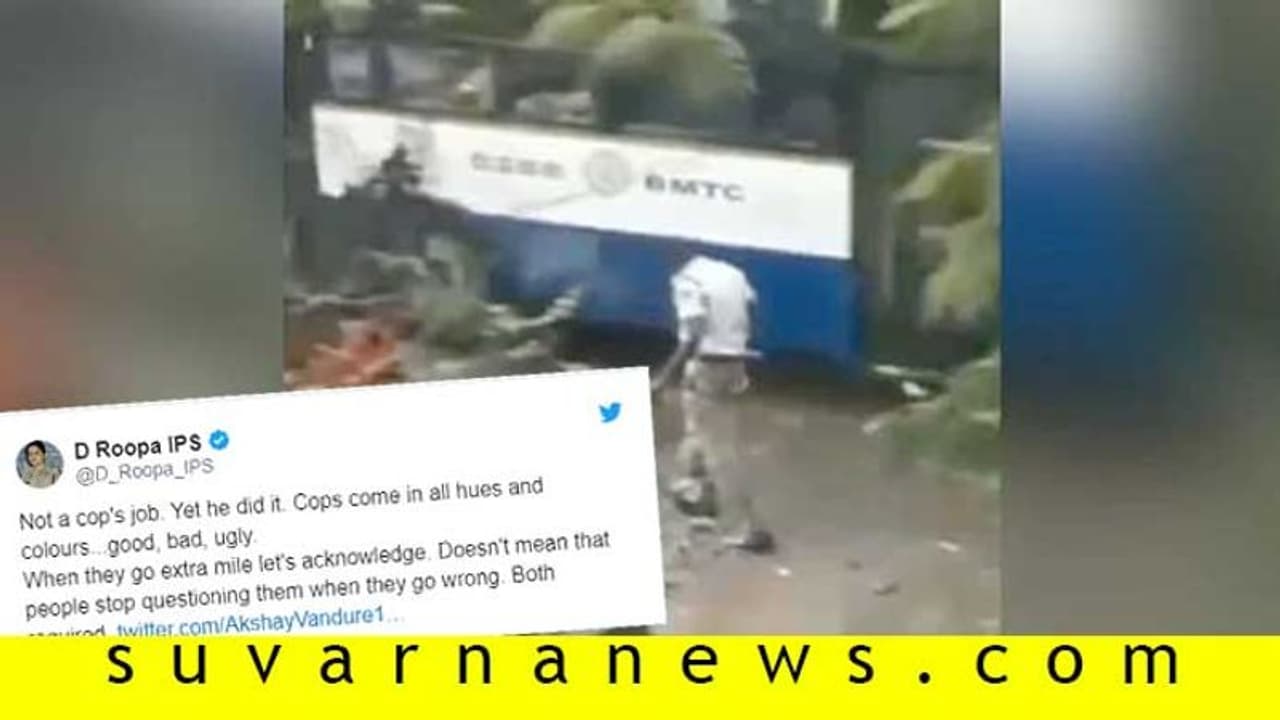 ಅಸಲಿ ಹೀರೋ: ಟ್ರಾಫಿಕ್ ಕ್ಲಿಯರ್ ಮಾಡಲು ಹಾರೆ ಹಿಡಿದ ಪೊಲೀಸ್ ದೇಶದಾದ್ಯಂತ ಫೇಮಸ್!