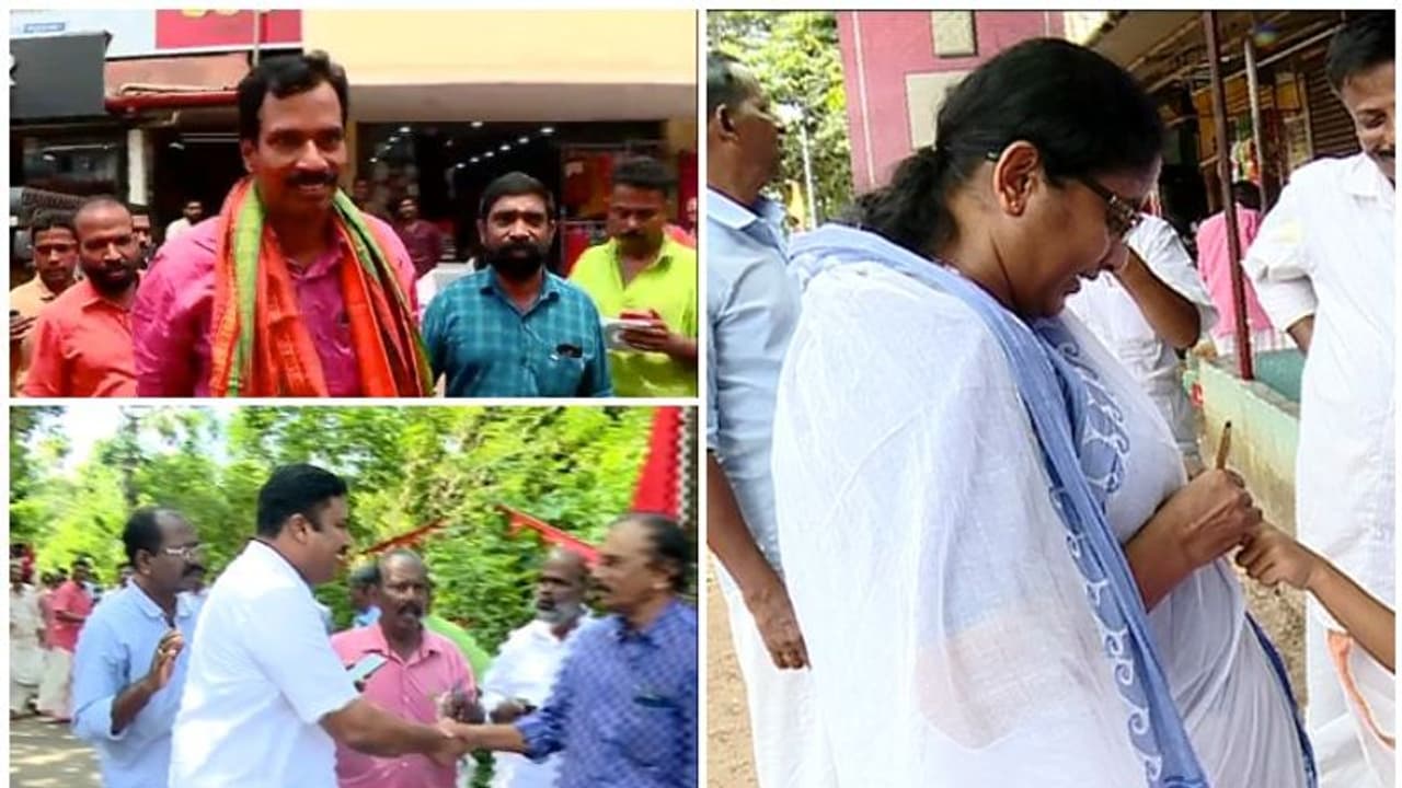 അരൂർ പിടിക്കാൻ മുന്നണികൾ: പ്രചാരണ രംഗത്ത് സ്ഥാനാര്ത്ഥികള് സജീവമാകുന്നു അരൂർ പിടിക്കാൻ മുന്നണികൾ: പ്രചാരണ രംഗത്ത് സ്ഥാനാര്ത്ഥികള് സജീവമാകുന്നു